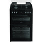 Hotpoint HDG6GDCB1 60cm Double Oven Gas Cooker with Gas Hob - Black