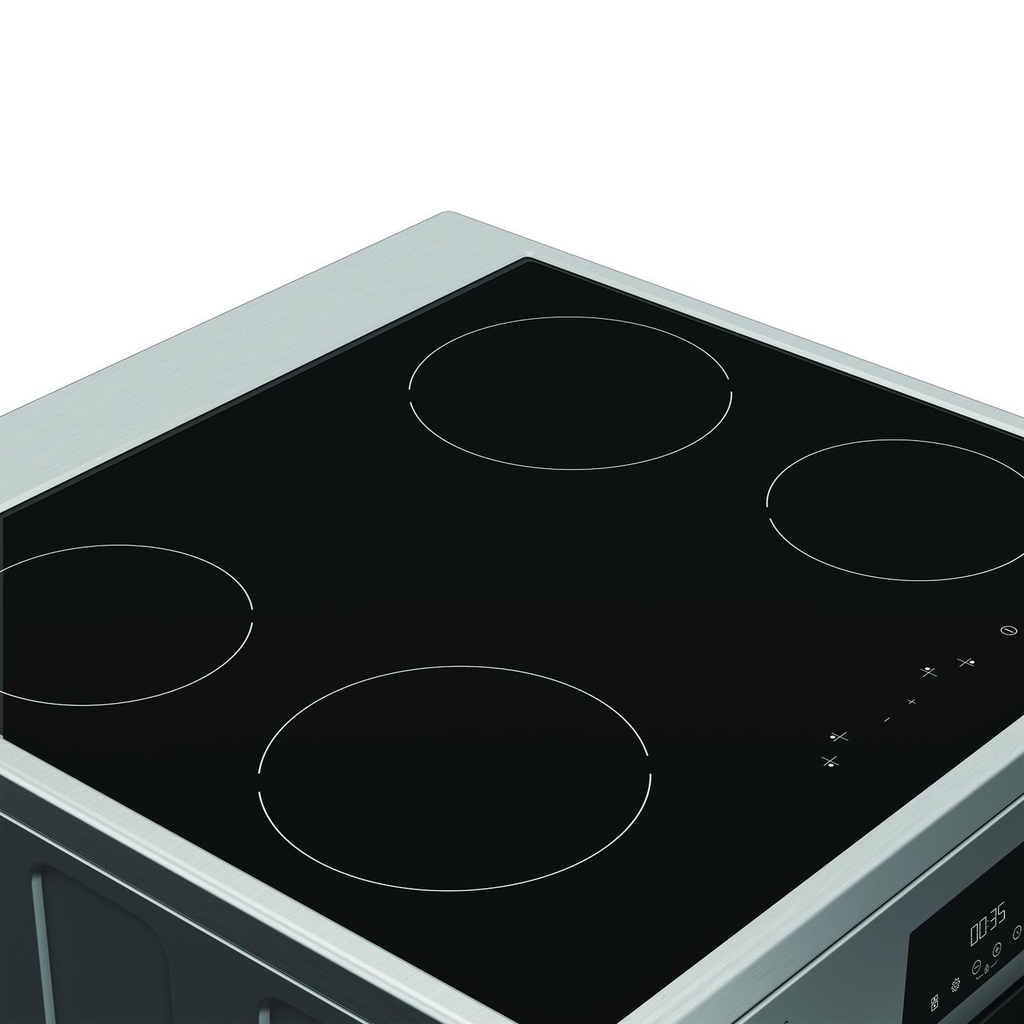Hotpoint HDME6VDC2AX 60cm Double Oven Electric Cooker with Ceramic Hob - Stainless Steel