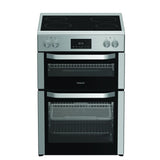 Hotpoint HDME6VDC2AX 60cm Double Oven Electric Cooker with Ceramic Hob - Stainless Steel