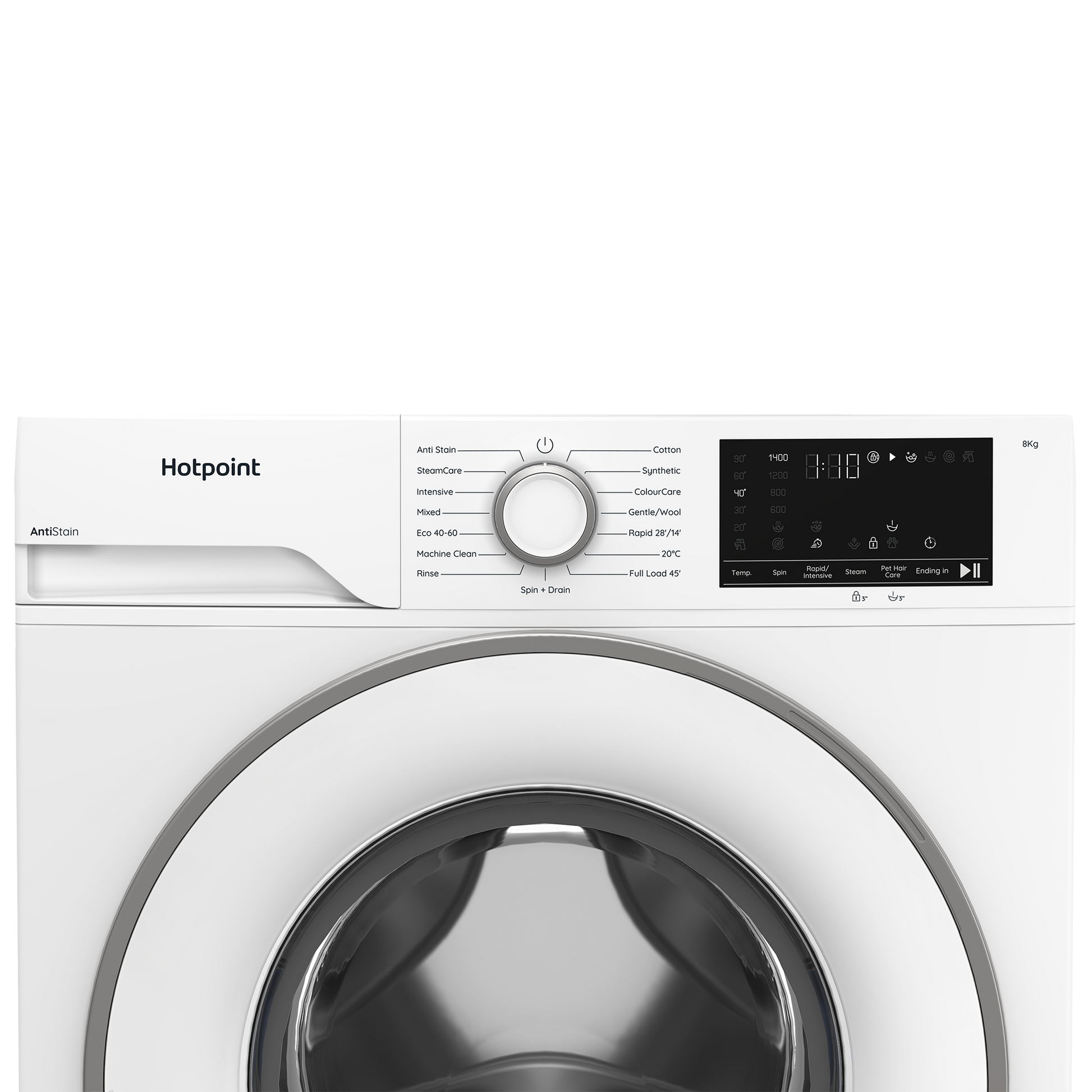 Hotpoint HEV841WUK 8kg 1400 Spin Washing Machine - White