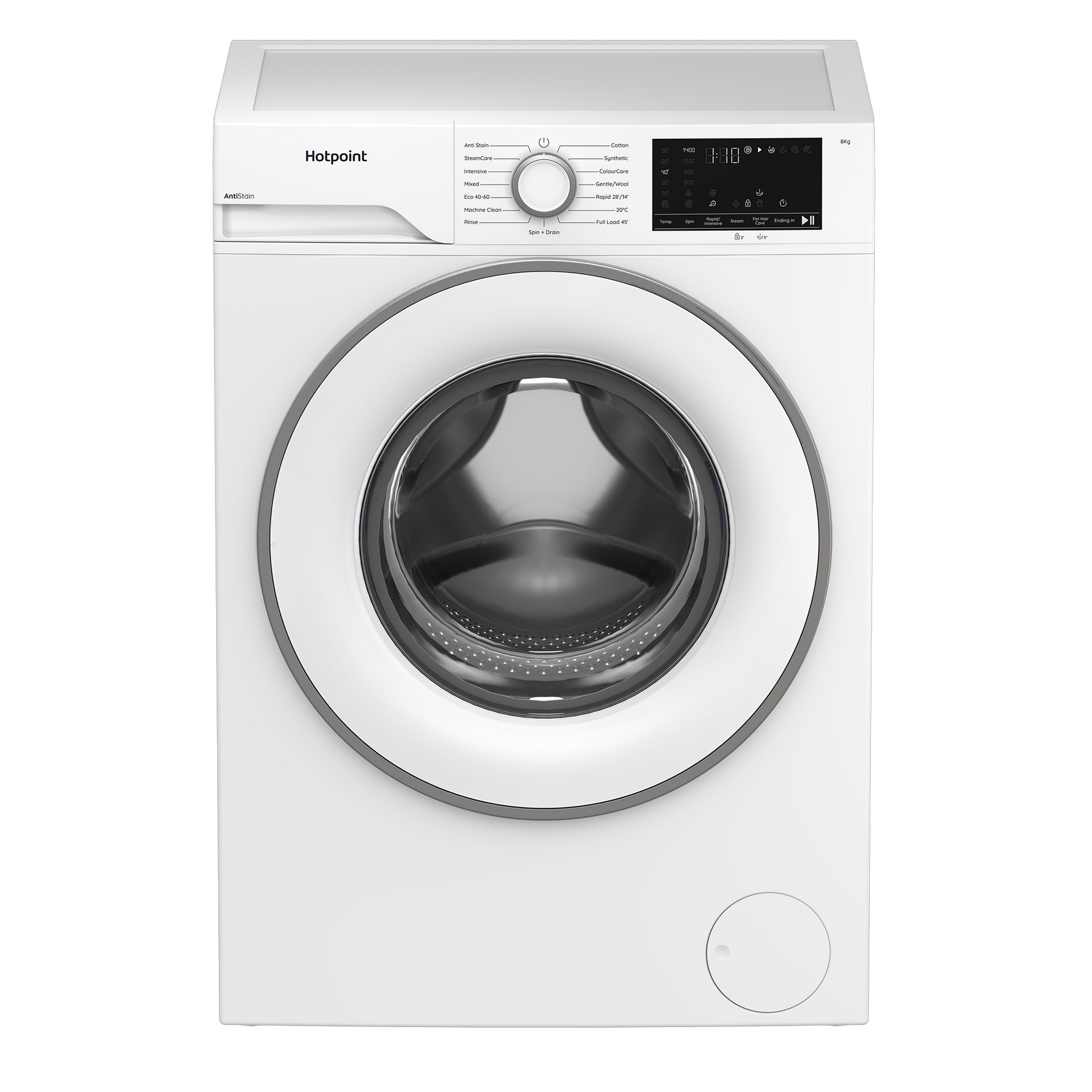 Hotpoint HEV841WUK 8kg 1400 Spin Washing Machine - White