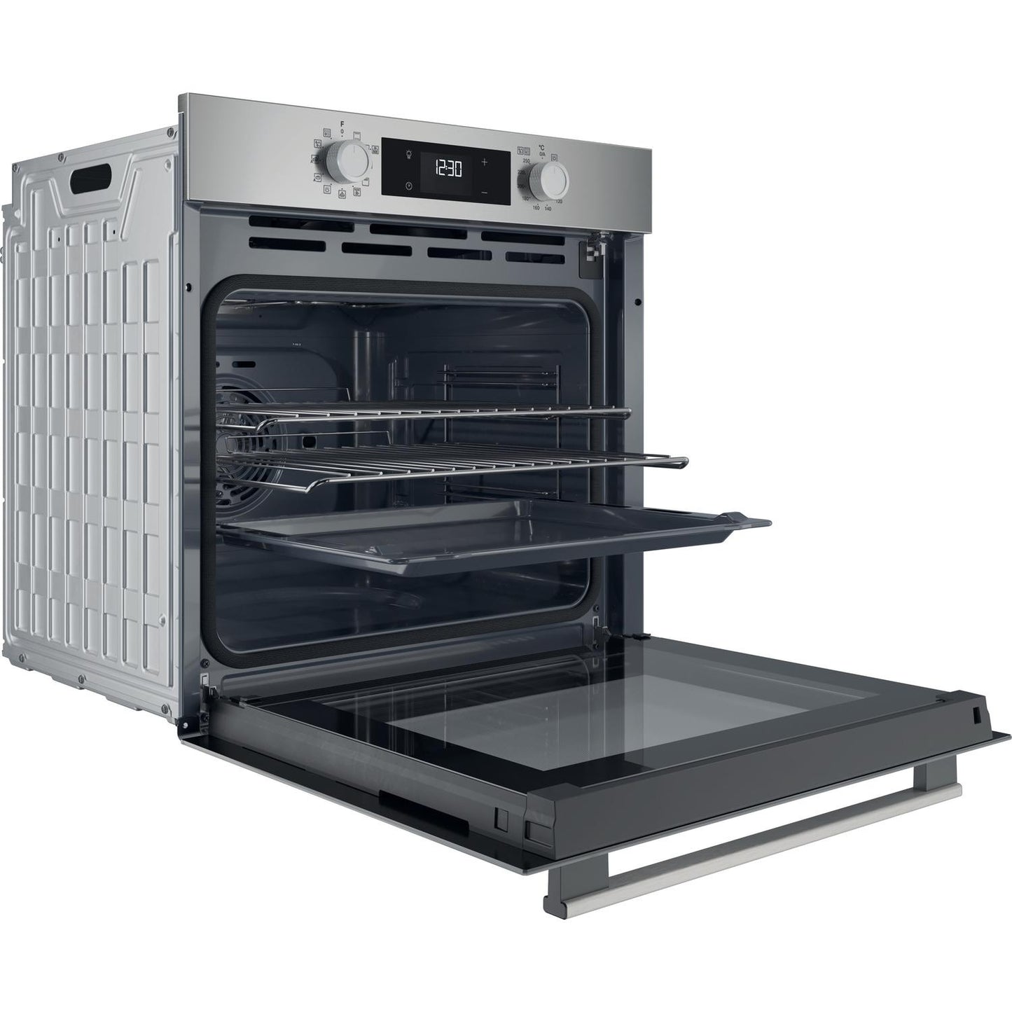 Hotpoint HO278PXUK 60cm Built In Electric Single Oven - Silver