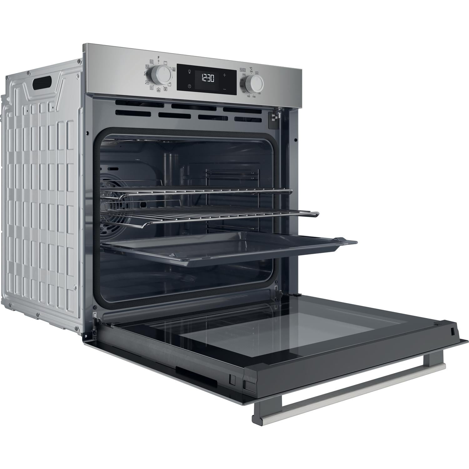 Hotpoint HO278PXUK 60cm Built In Electric Single Oven - Silver