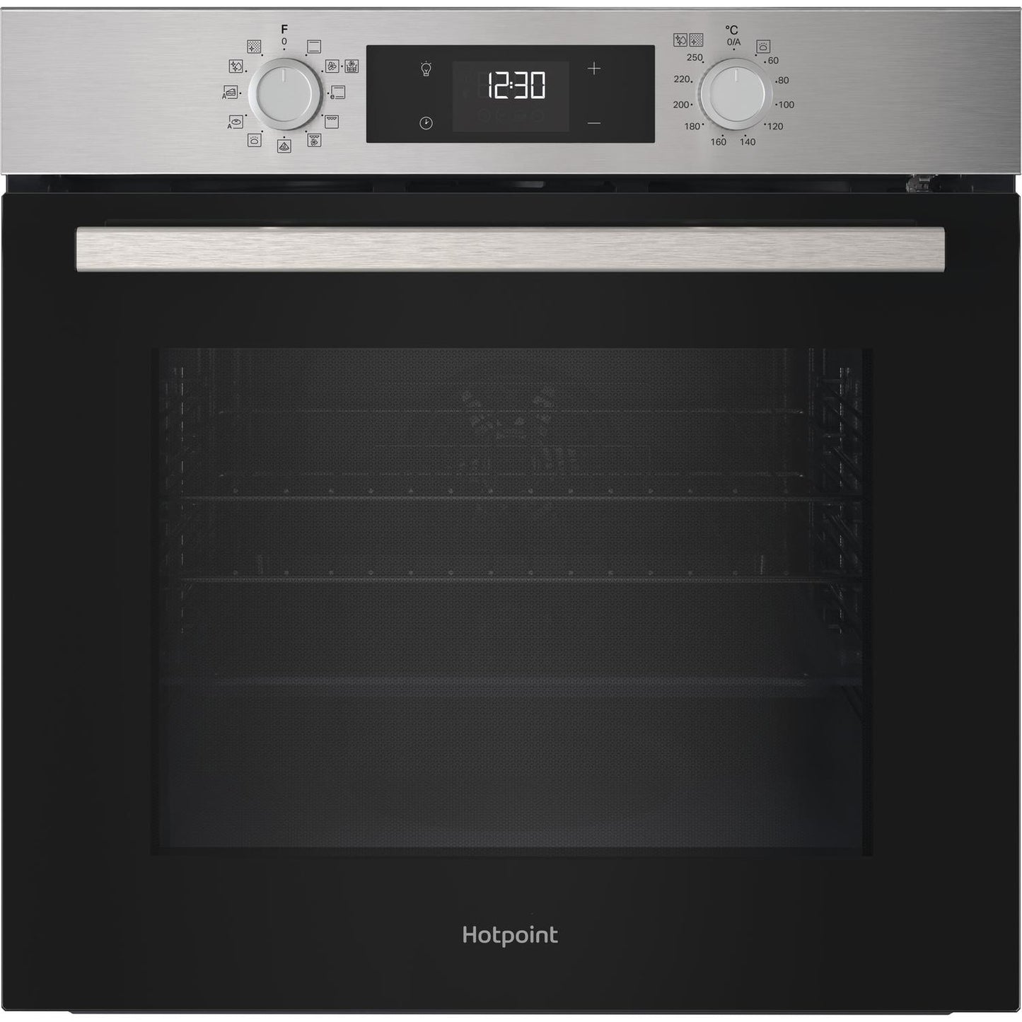 Hotpoint HO278PXUK 60cm Built In Electric Single Oven - Silver