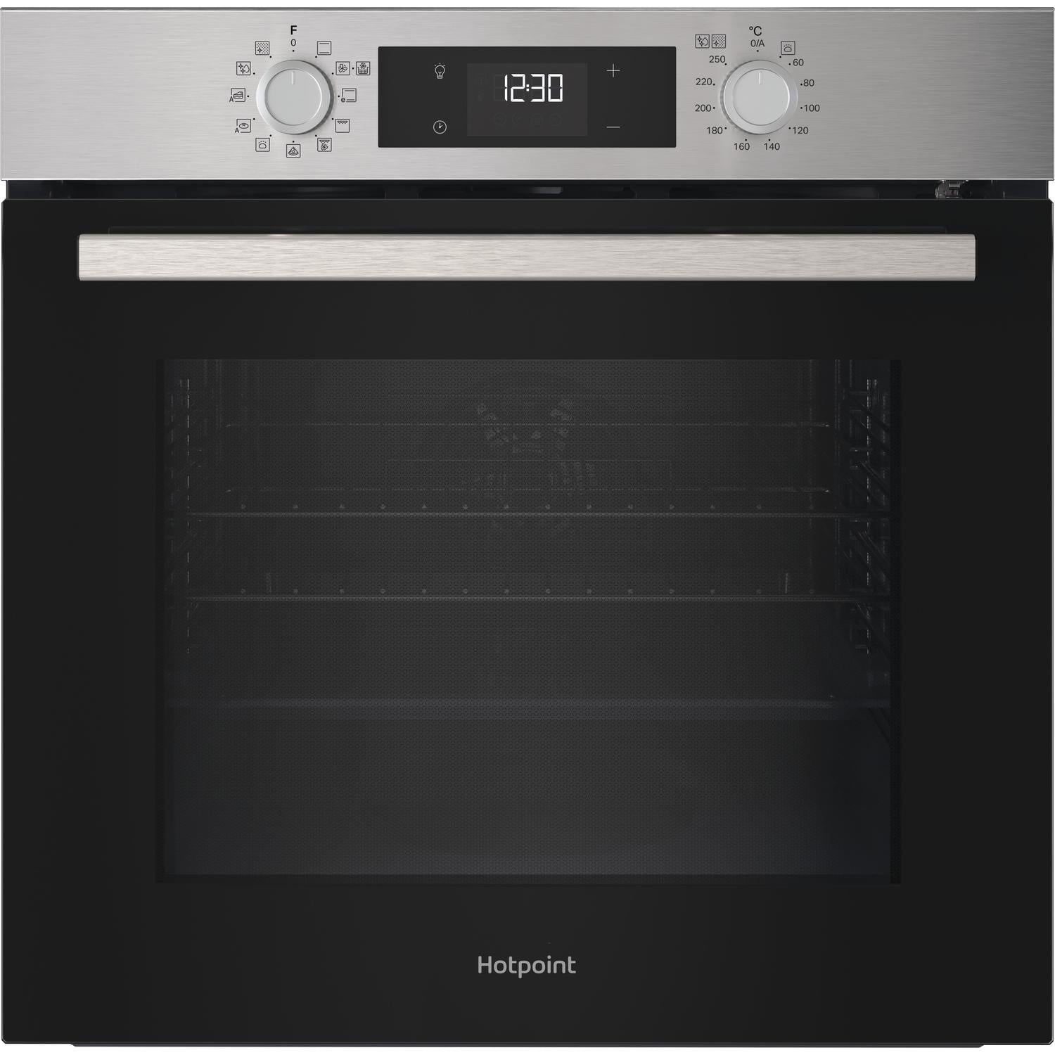 Hotpoint HO278PXUK 60cm Built In Electric Single Oven - Silver