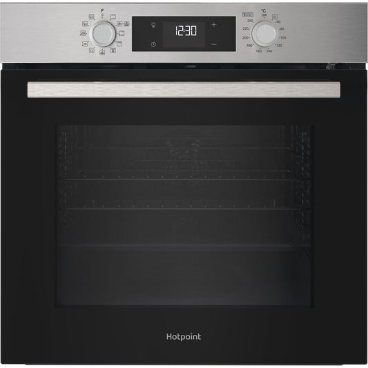 Hotpoint HO278PXUK 60cm Built In Electric Single Oven - Silver