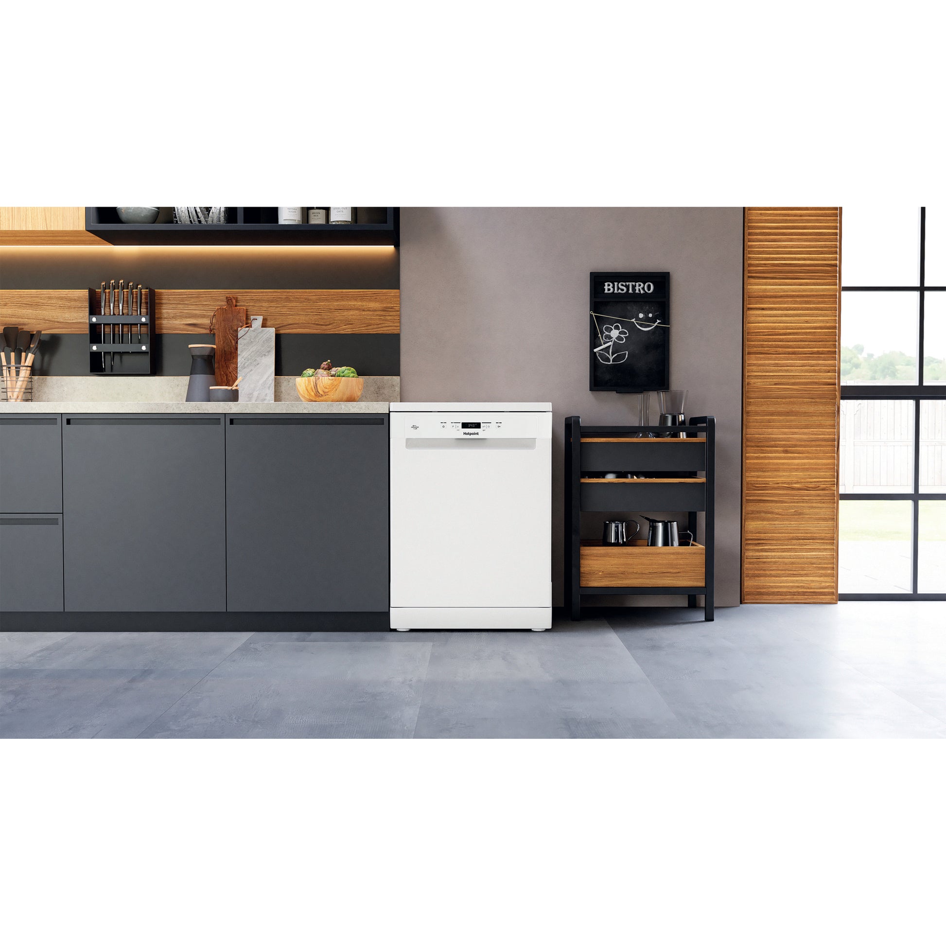 Hotpoint HP2FFC14BN6WUK Dishwasher with ActiveDry - White - 14 Place Settings