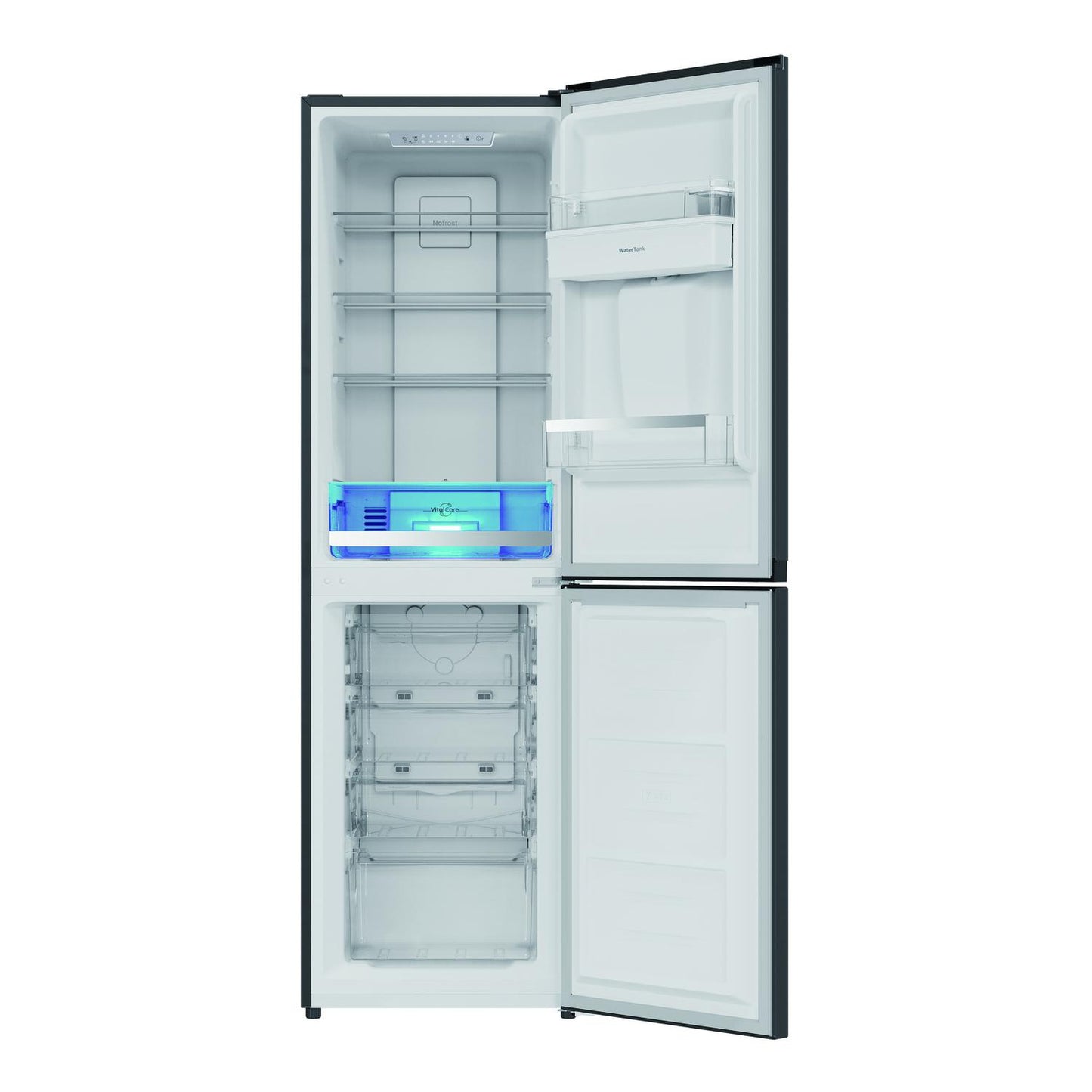 Hotpoint HPKF3241WXR4UK 54.5cm 50/50 Fridge Freezer - Black Steel