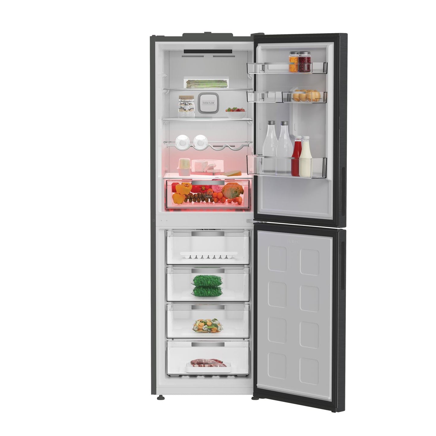 Hotpoint Freestanding Dual No Frost 66.1cm 60/40 Fridge Freezer - Inox