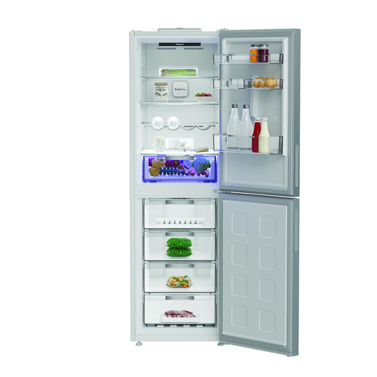 Hotpoint Freestanding Dual No Frost 66.1cm 60/40 Fridge Freezer - Pet Inox