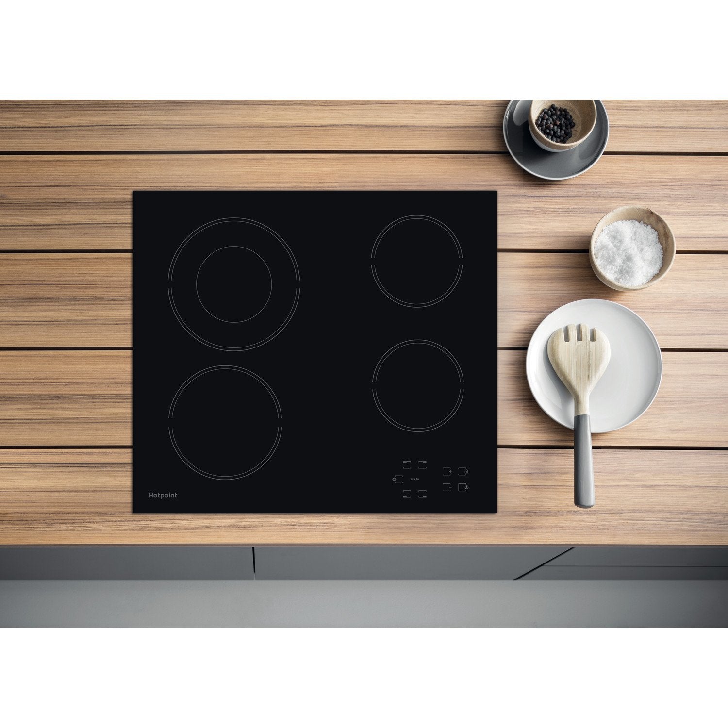 Hotpoint HR612CH 58cm Ceramic Hob - Black