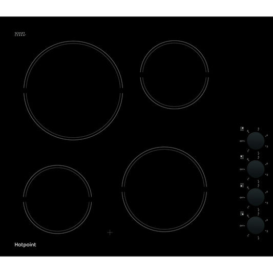 Hotpoint HR620RH 58cm Ceramic Hob - Black