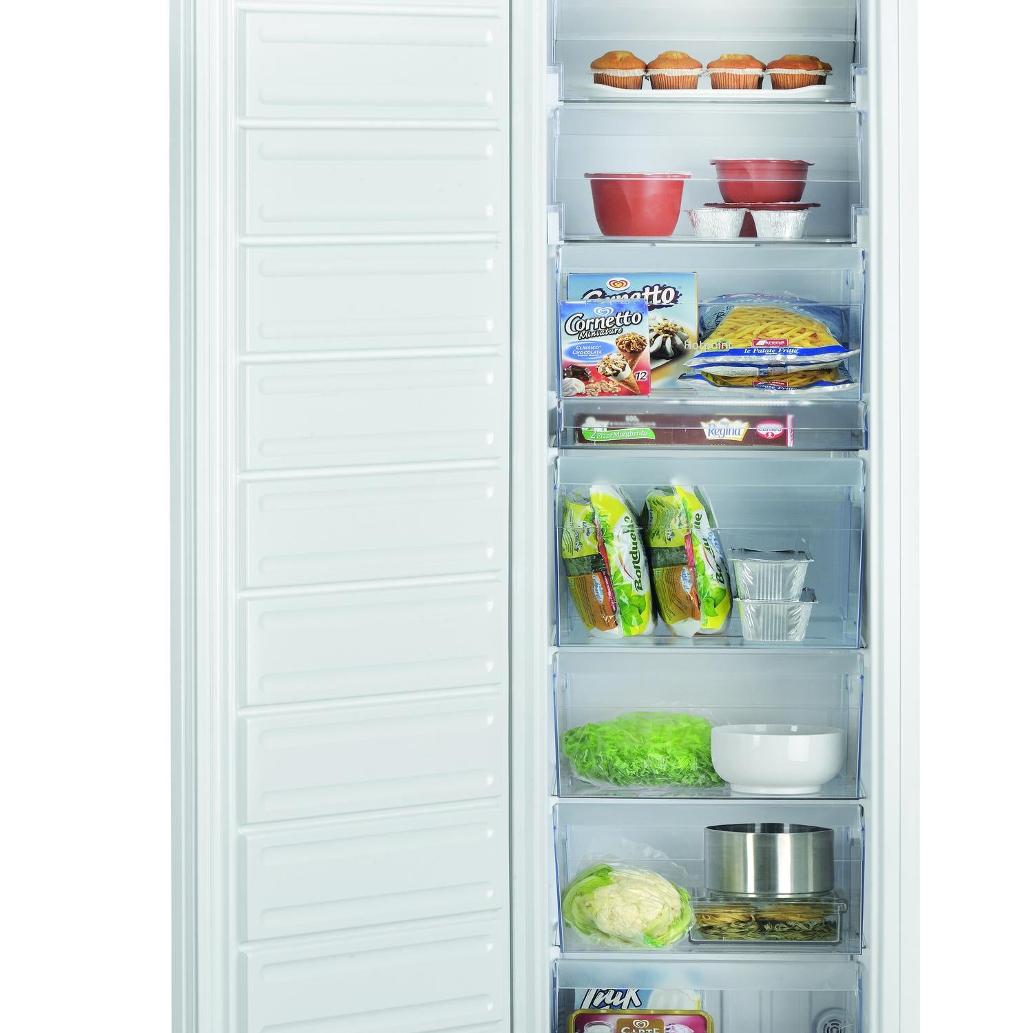 Hotpoint HTSD18F013H1BI 54cm Integrated Tall Freezer - White