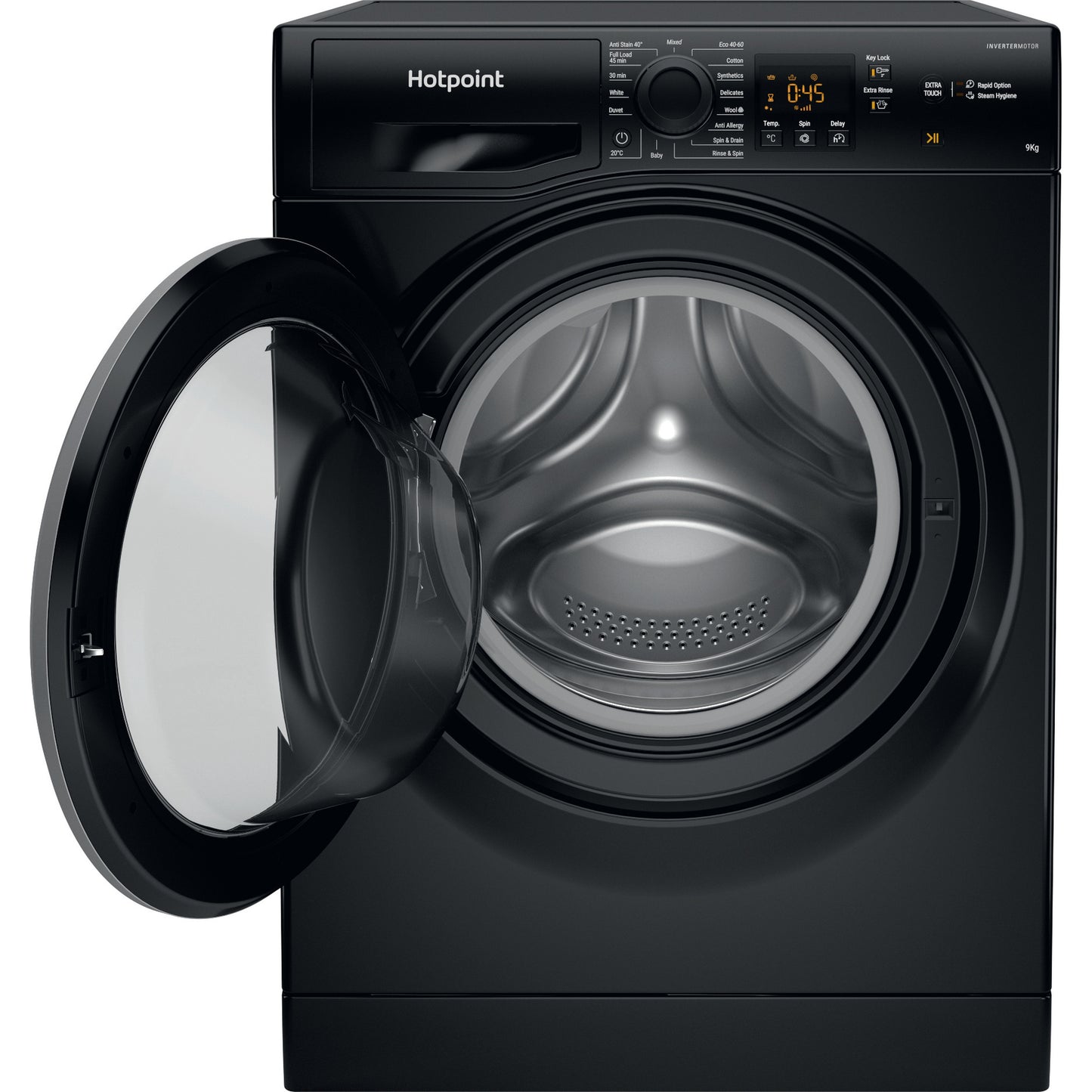Hotpoint NSWF946BSUK 9kg 1400 Spin  Washing Machine - Black