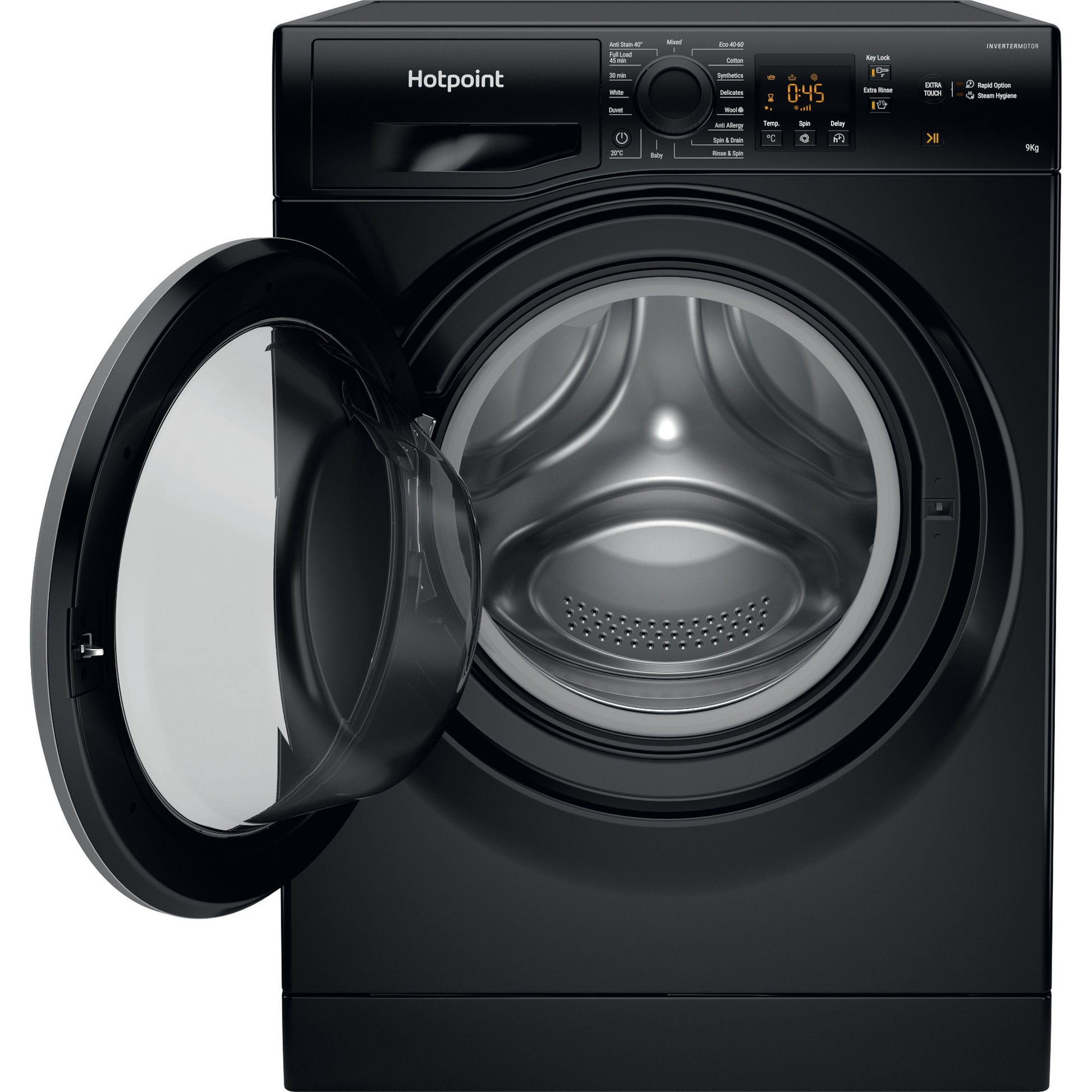 Hotpoint NSWF946BSUK 9kg 1400 Spin  Washing Machine - Black
