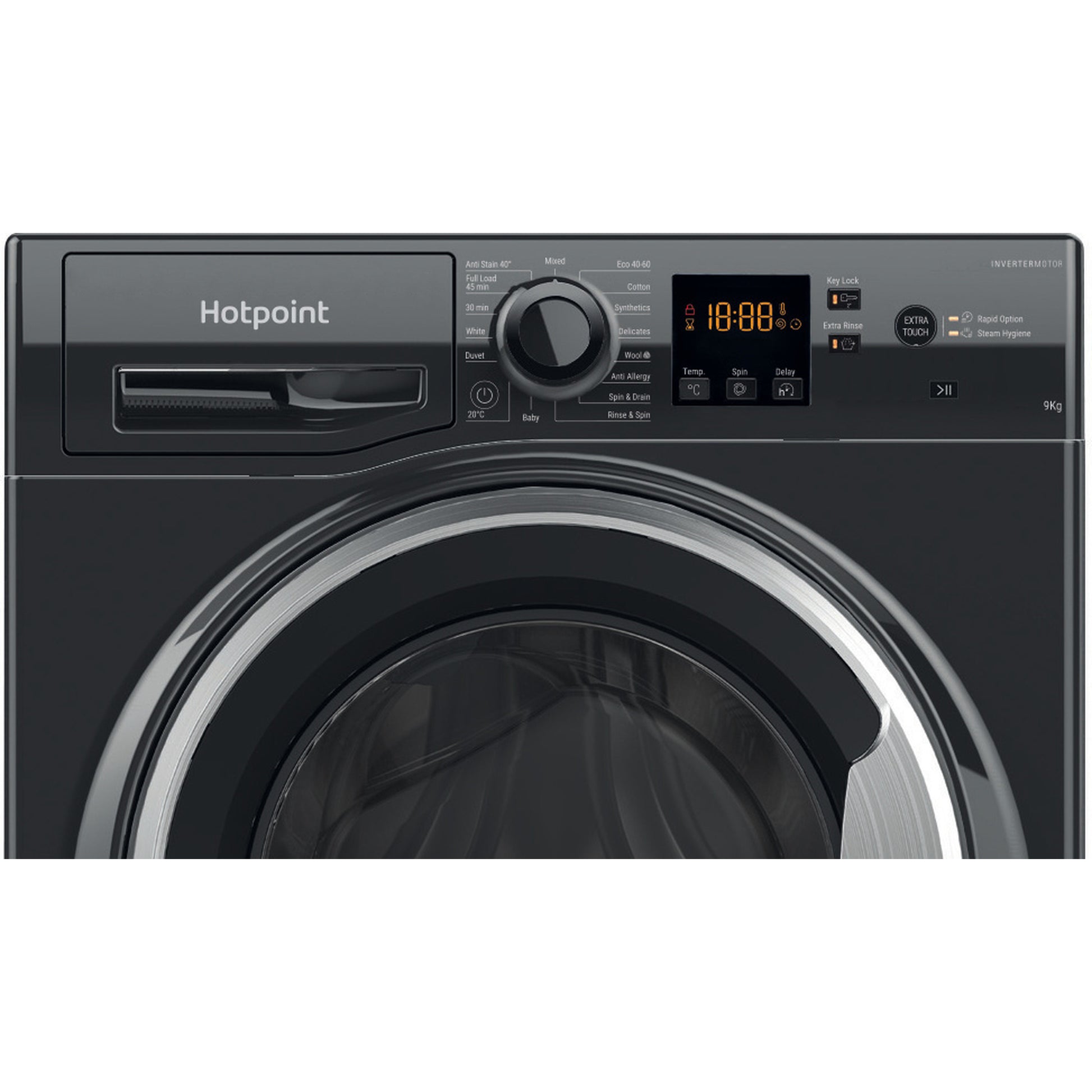 Hotpoint NSWF946BSUK 9kg 1400 Spin  Washing Machine - Black