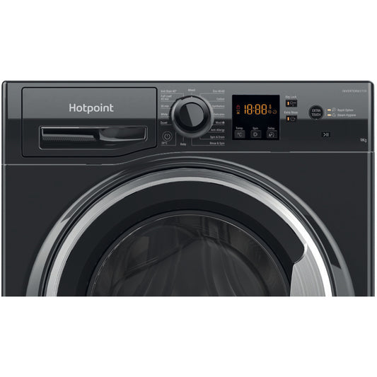 Hotpoint NSWF946BSUK 9kg 1400 Spin  Washing Machine - Black