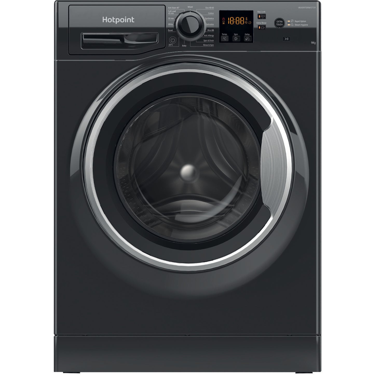 Hotpoint NSWF946BSUK 9kg 1400 Spin  Washing Machine - Black