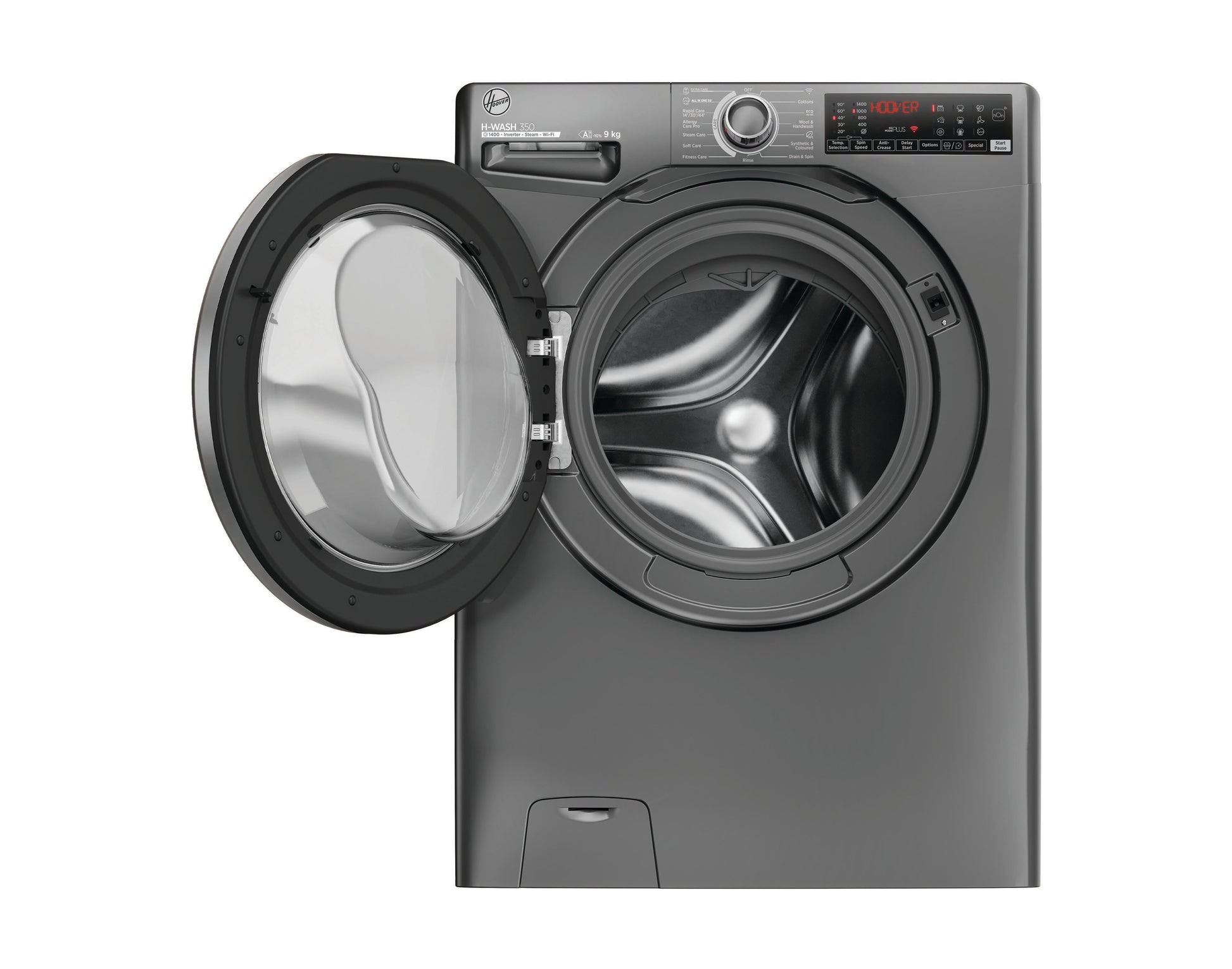 Hoover H3WPS496TMRR6 9kg 1400 Spin Washing Machine - Graphite