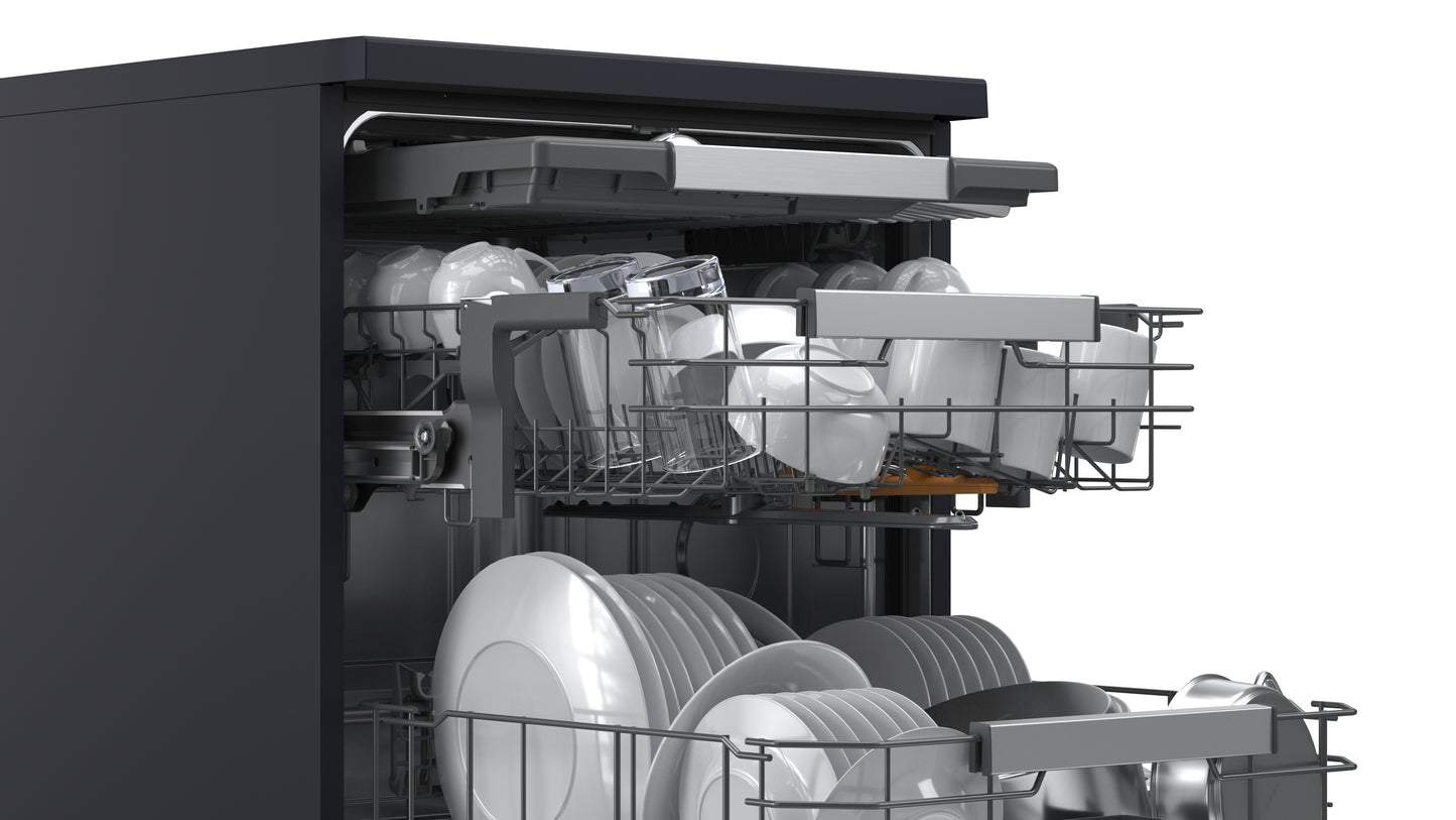 LG Series 8 TrueSteam QuadWash Pro DFGH836P 15 PS WiFi Connected Freestanding Full Size Dishwasher - Matte Black
