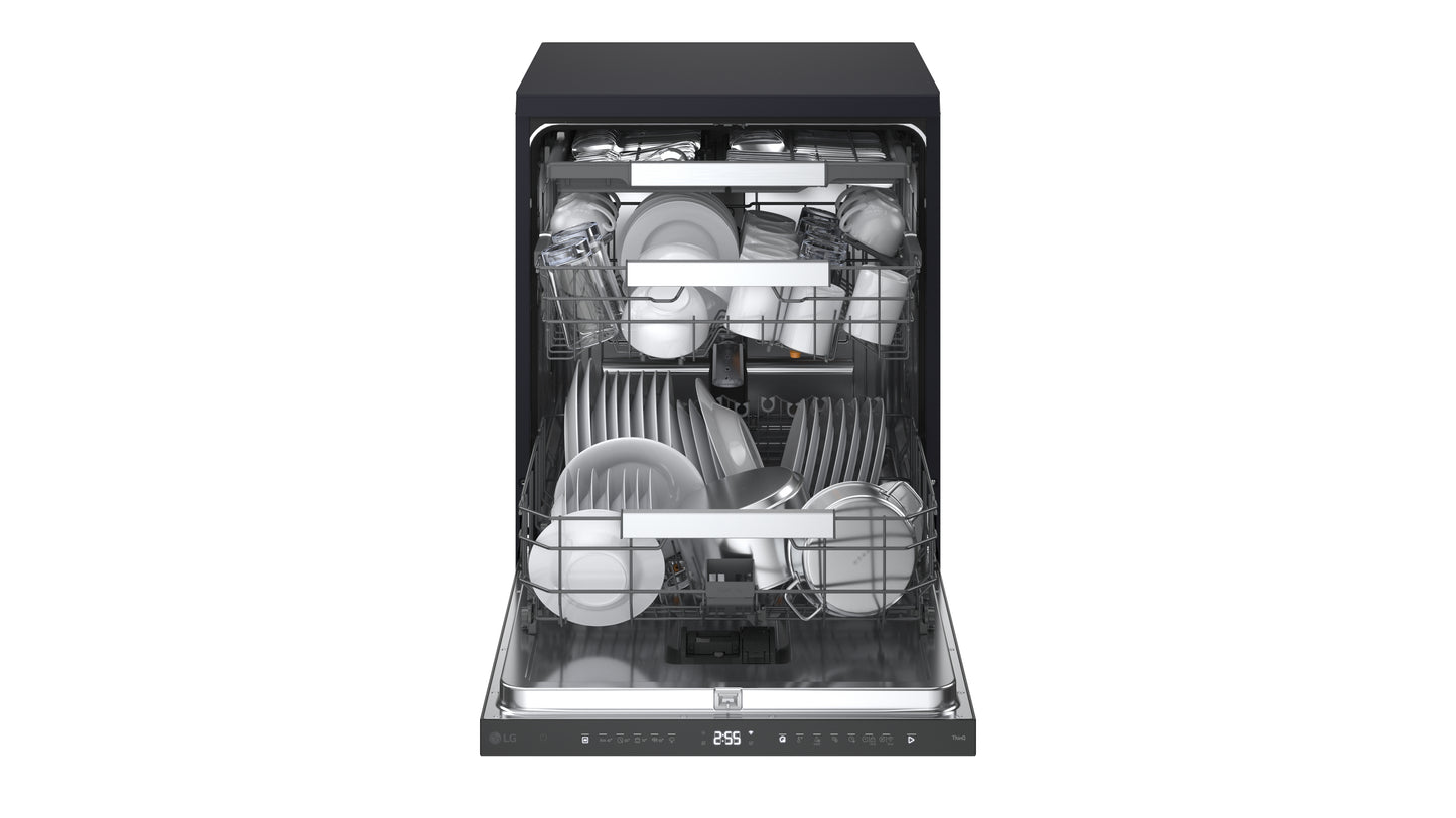 LG Series 8 TrueSteam QuadWash Pro DFGH836P 15 PS WiFi Connected Freestanding Full Size Dishwasher - Matte Black