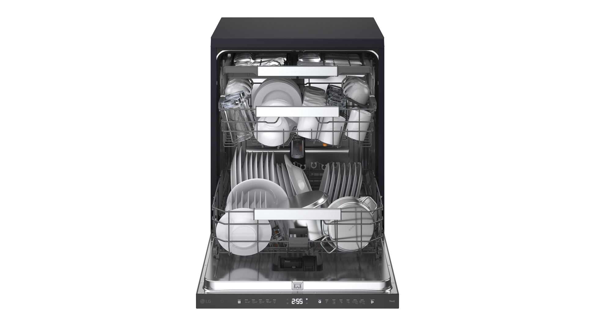 LG Series 8 TrueSteam QuadWash Pro DFGH836P 15 PS WiFi Connected Freestanding Full Size Dishwasher - Matte Black
