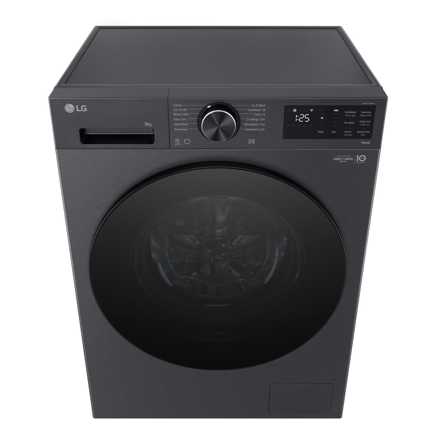 LG F2X50S9TBB 9kg 1200 Spin Washing Machine - Black