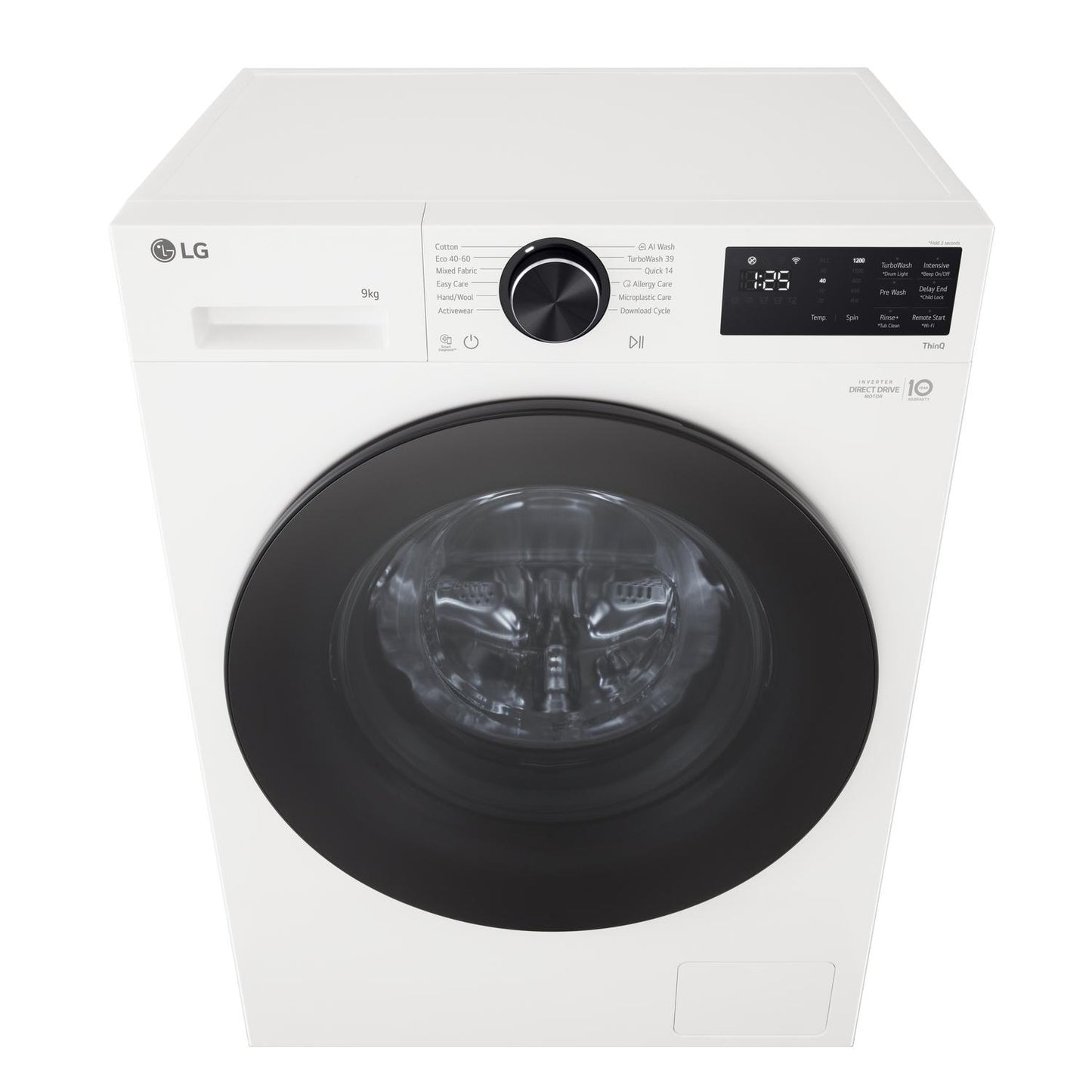 LG F2X50S9TWB 9kg 1200 Spin Washing Machine - White