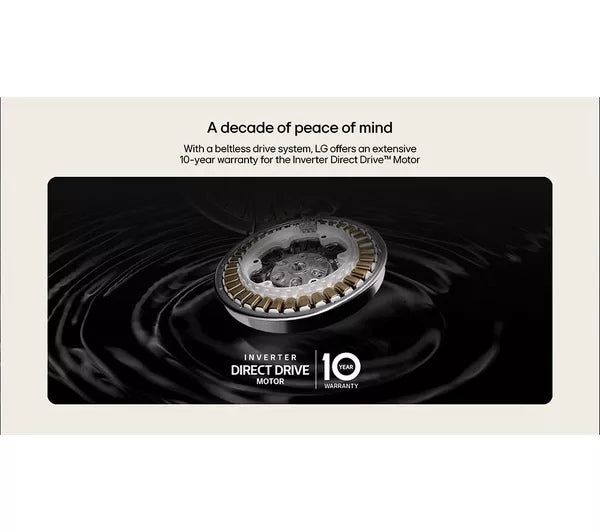 LG F4X1009NMK 9kg 1400 Spin Washing Machine - Slate Grey