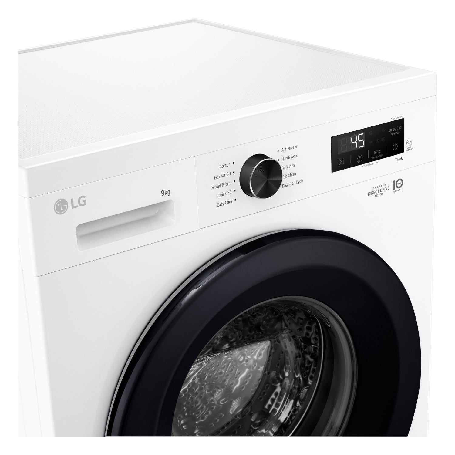 LG F4X1009NWK 9kg 1400 Spin Washing Machine - White