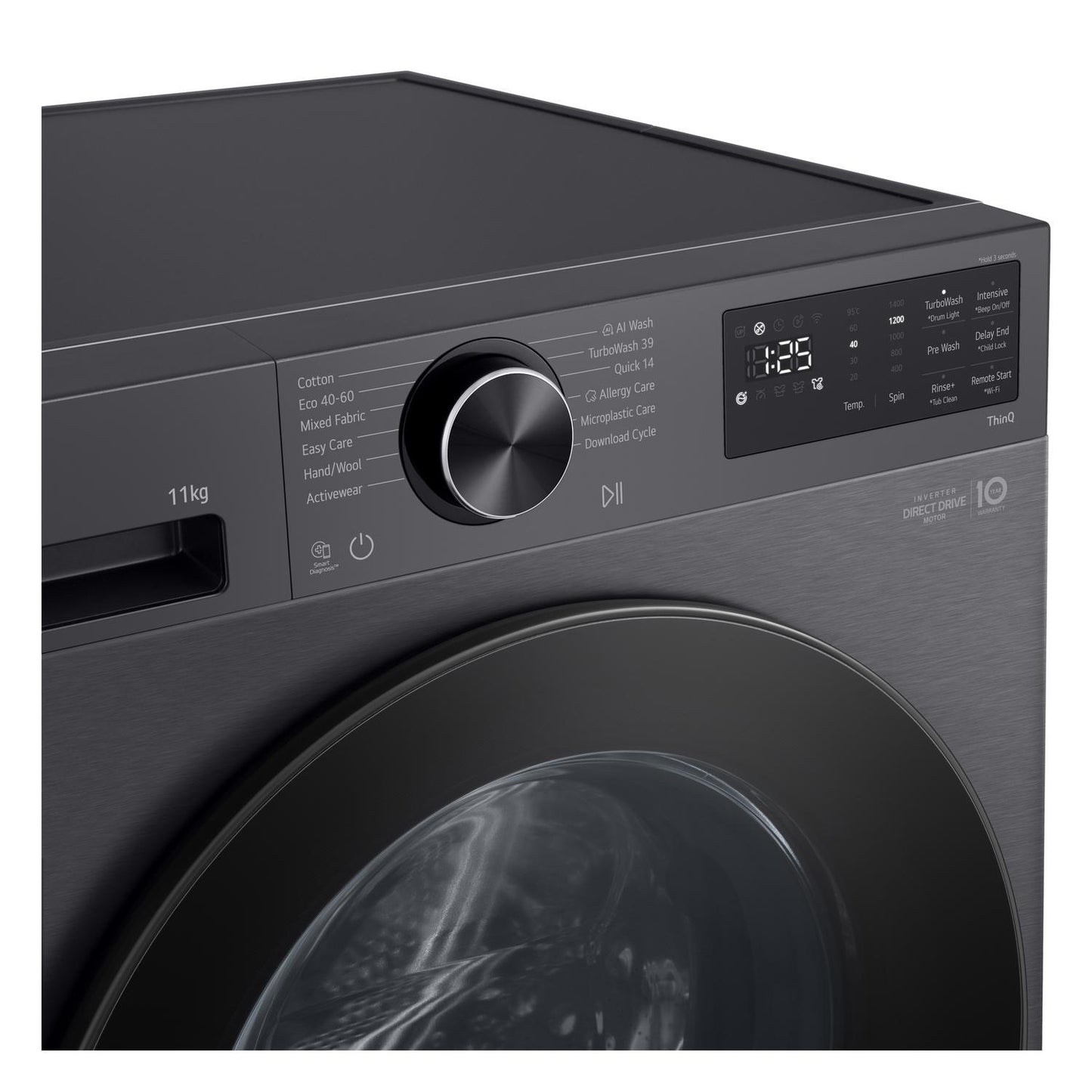 LG F4X5011TWB 11kg 1400 Spin Washing Machine - White