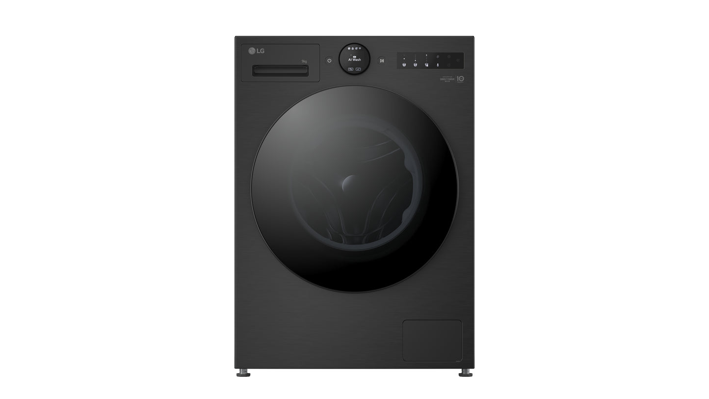 LG F4X7009TBB 9kg 1400 Spin Washing Machine - Black