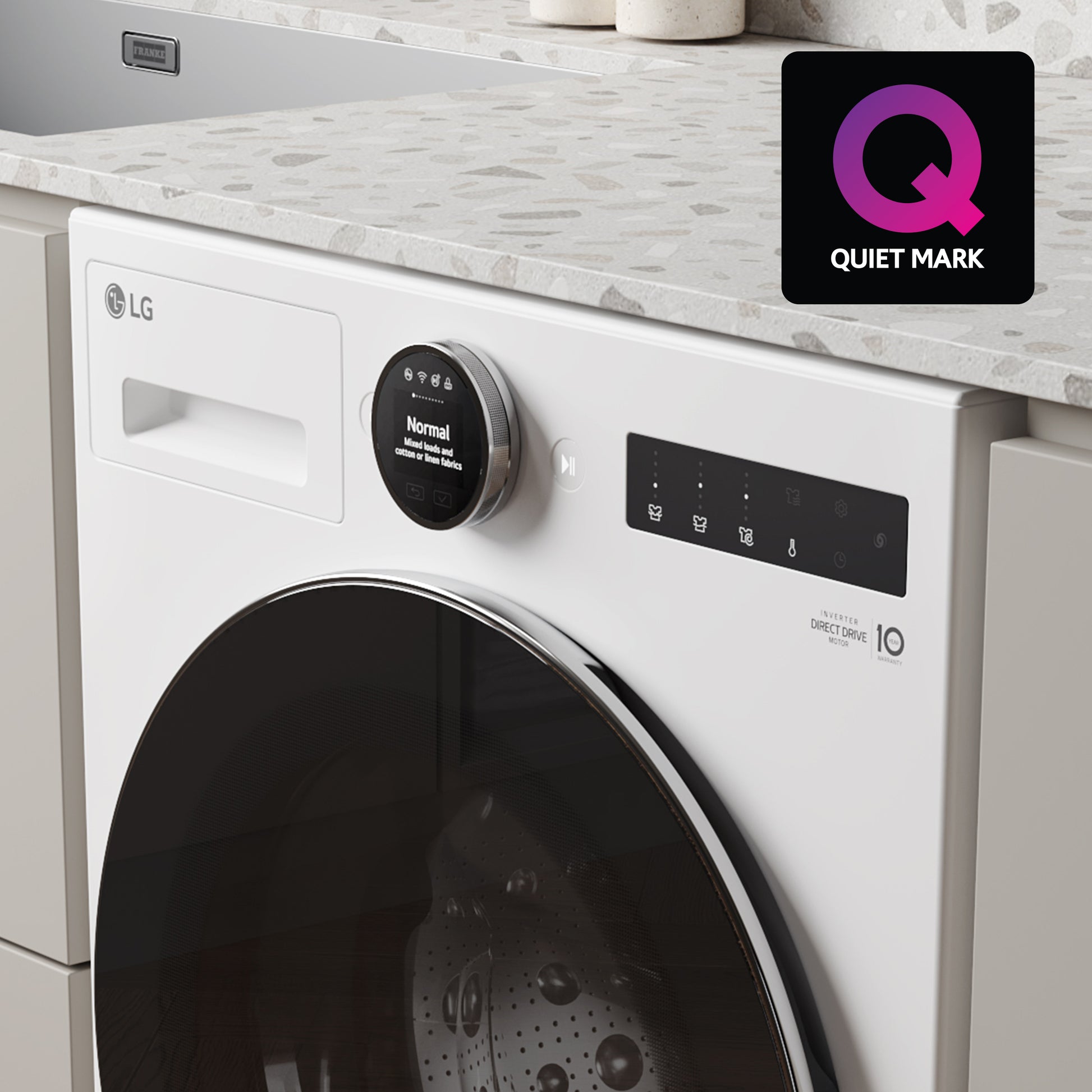 LG F4X7009TWB 9kg 1400 Spin Washing Machine - White