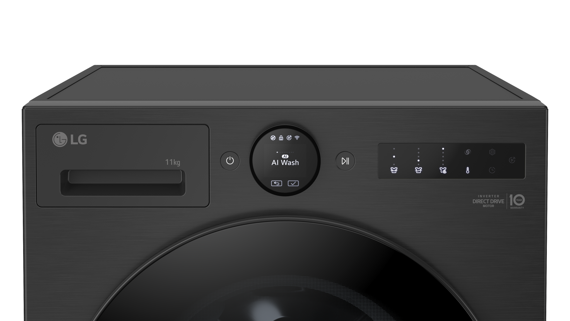 LG F4X7011TBB 11kg 1400 Spin Washing Machine - Black