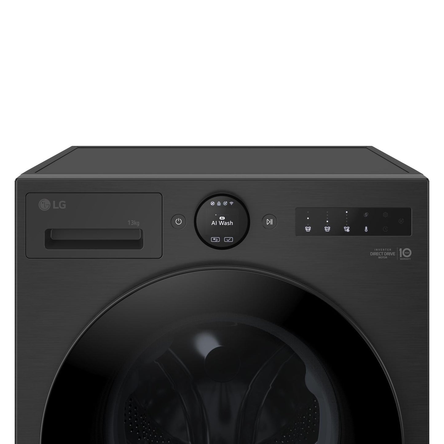 LG F4X7013TBB 13kg 1400 Spin Washing Machine - Black