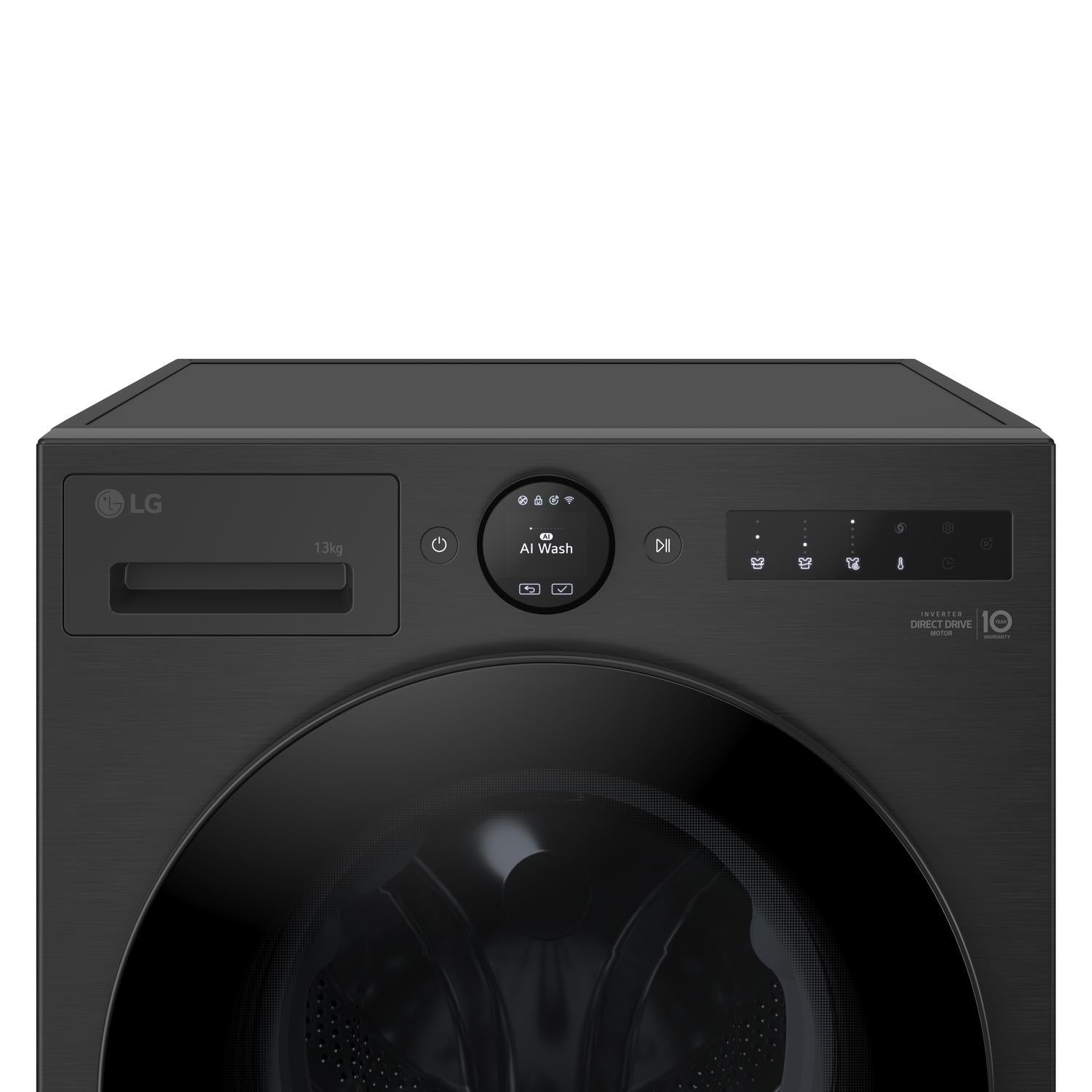 LG F4X7013TBB 13kg 1400 Spin Washing Machine - Black