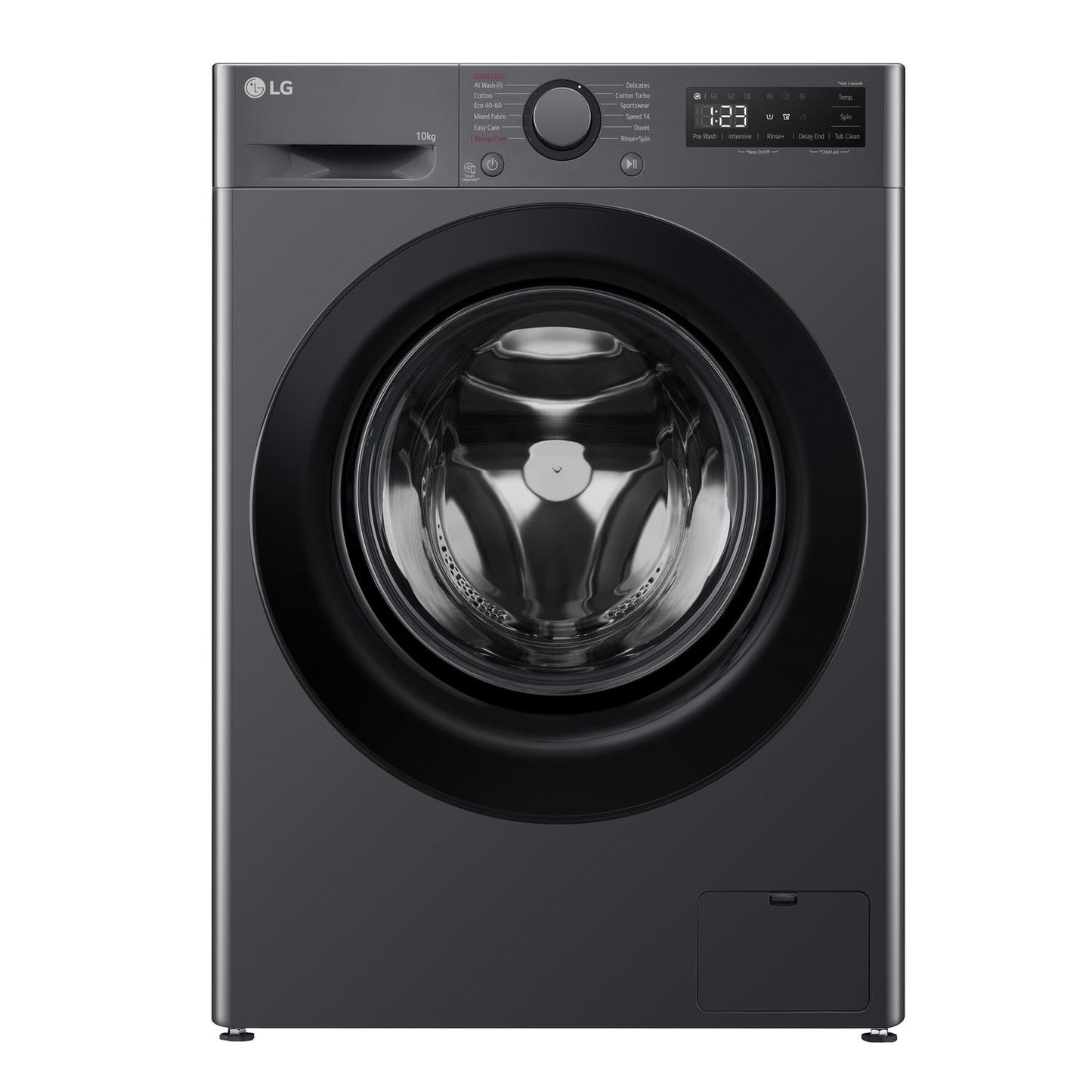 LG F4Y510GBLN1 10kg 1400 Spin  Washing Machine - Slate Grey