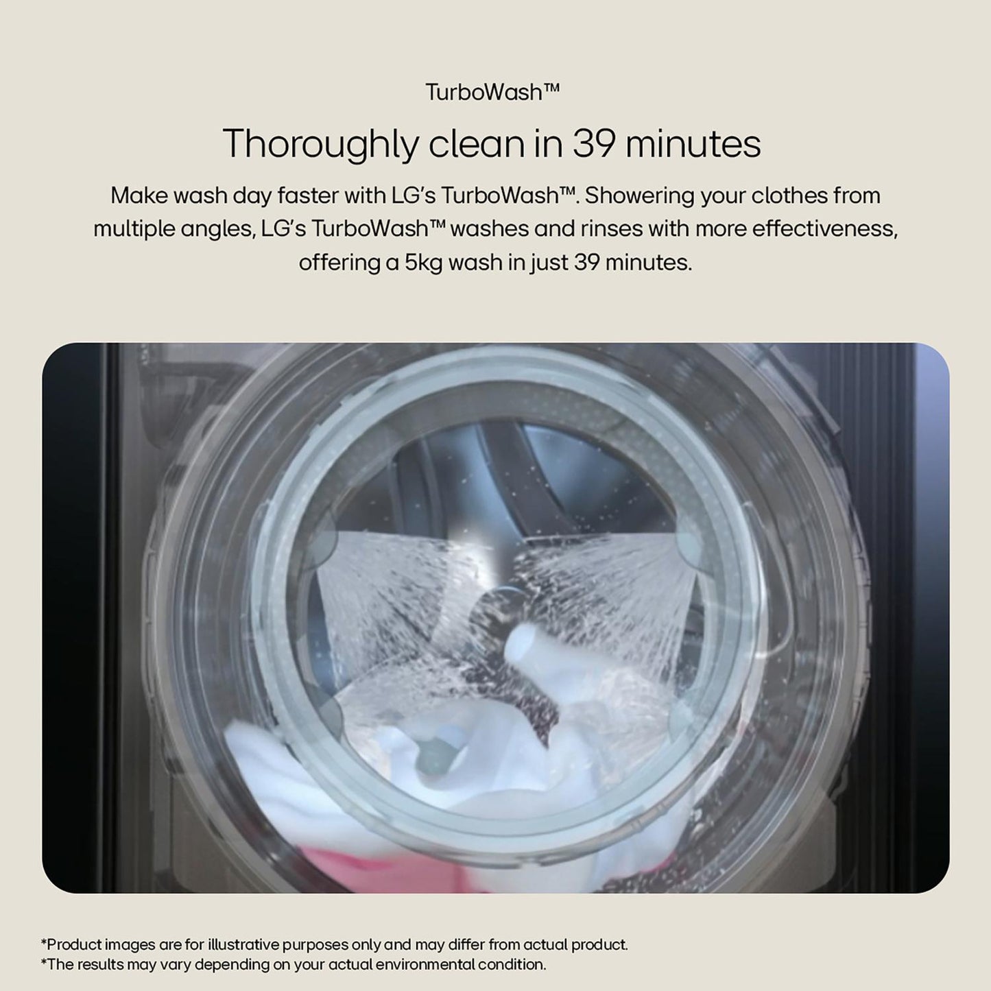 LG F4Y513GBLN1 13kg 1400 Spin Washing Machine - Slate Grey