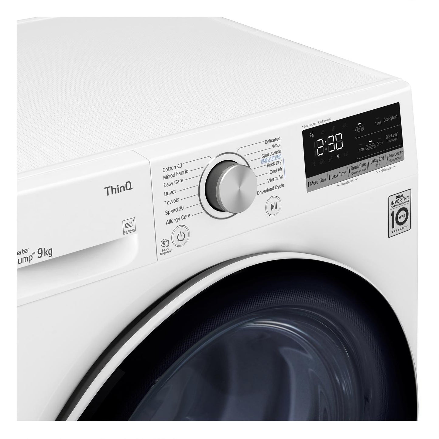 LG FDV709W 9kg Heat Pump Tumble Dryer - White