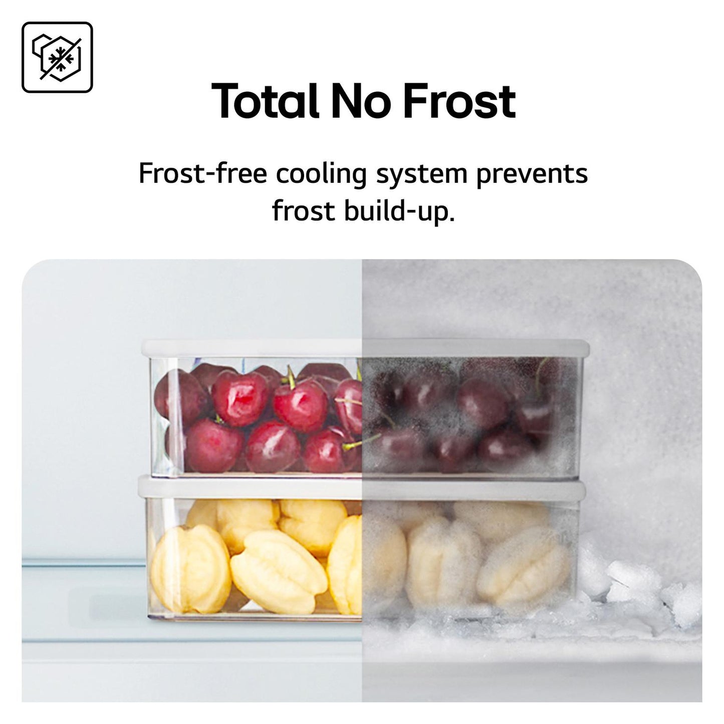 LG GBBSJ10DPY 59.5cm  Total No Frost Fridge Freezer - Prime Silver