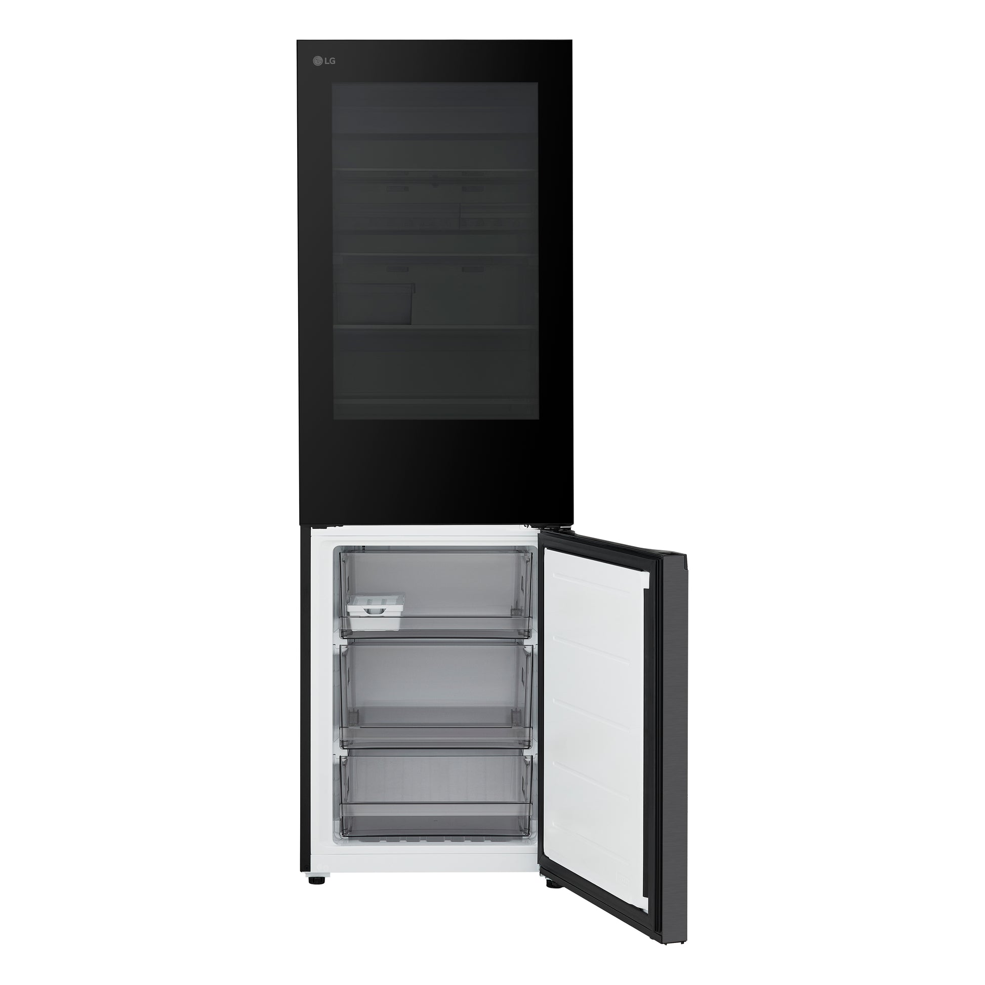 LG GBGS514CEV InstaView Total No Frost Fridge Freezer - Black