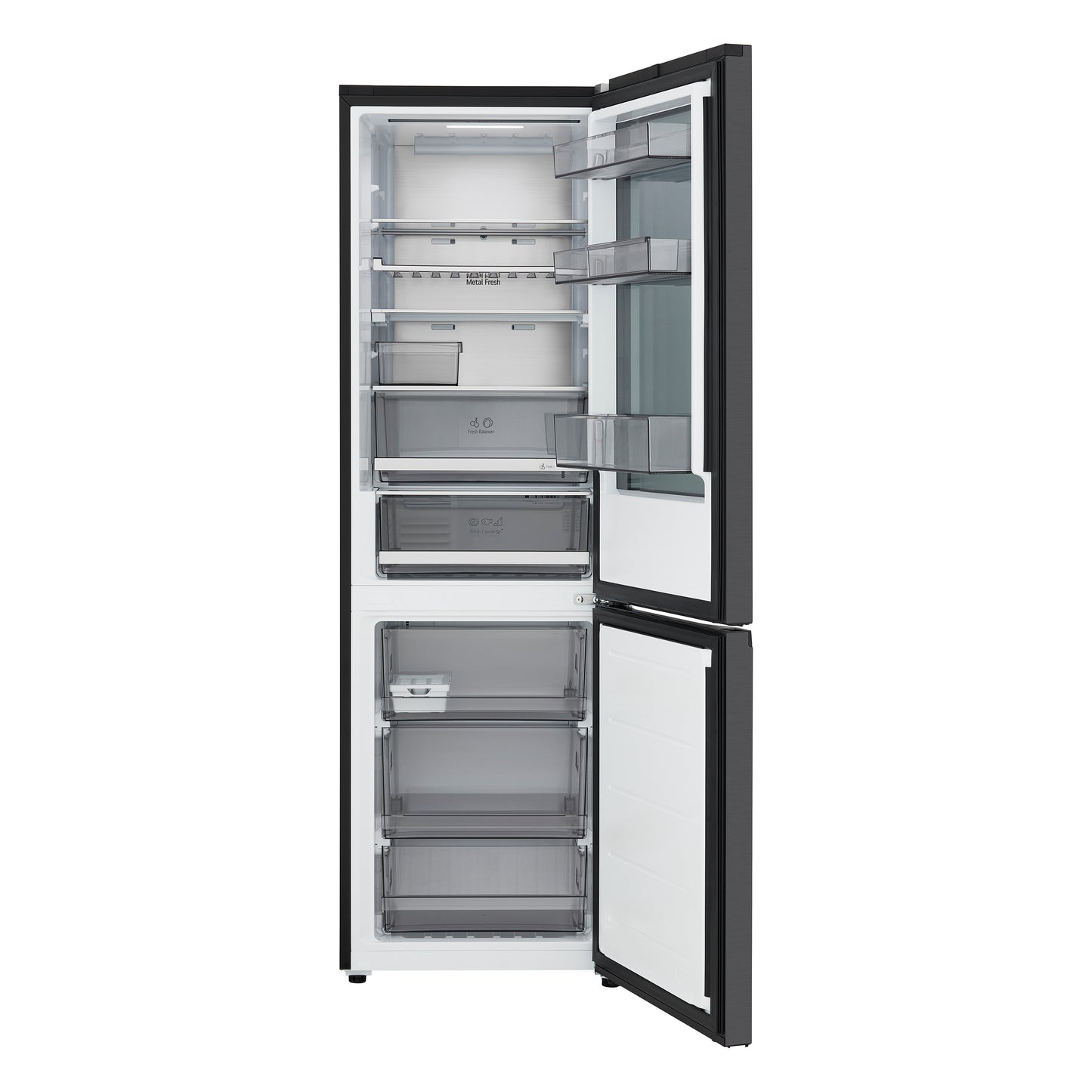 LG GBGS514CEV InstaView Total No Frost Fridge Freezer - Black