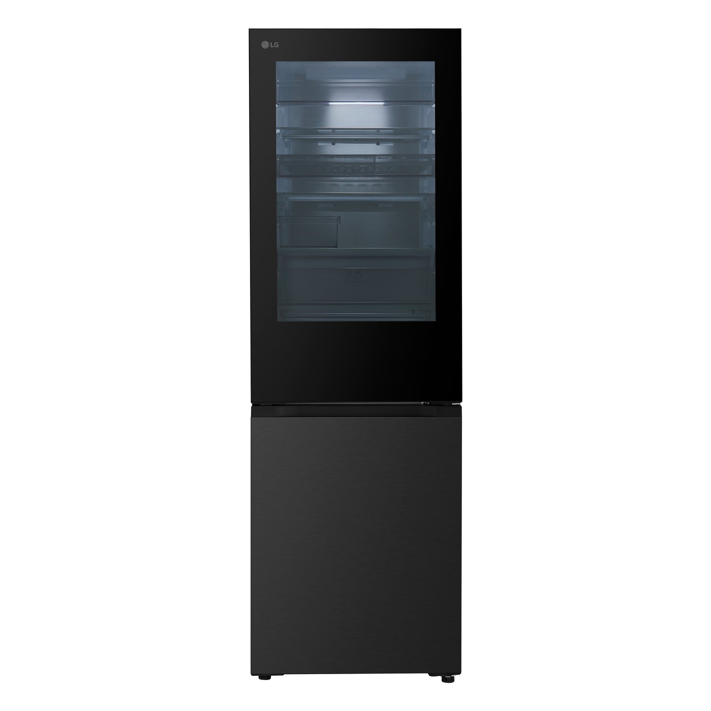 LG GBGS514CEV InstaView Total No Frost Fridge Freezer - Black
