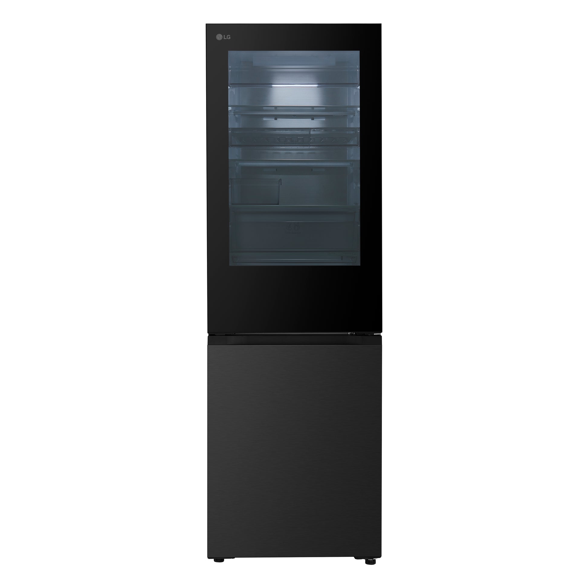 LG GBGS514CEV InstaView Total No Frost Fridge Freezer - Black