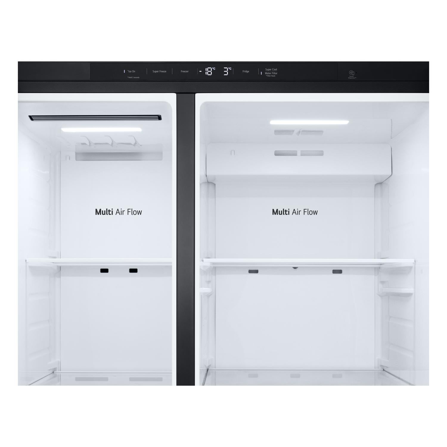 LG GSLC40EPPE 91.3cm 50/50 Total No Frost  American Fridge Freezer - Matte Black