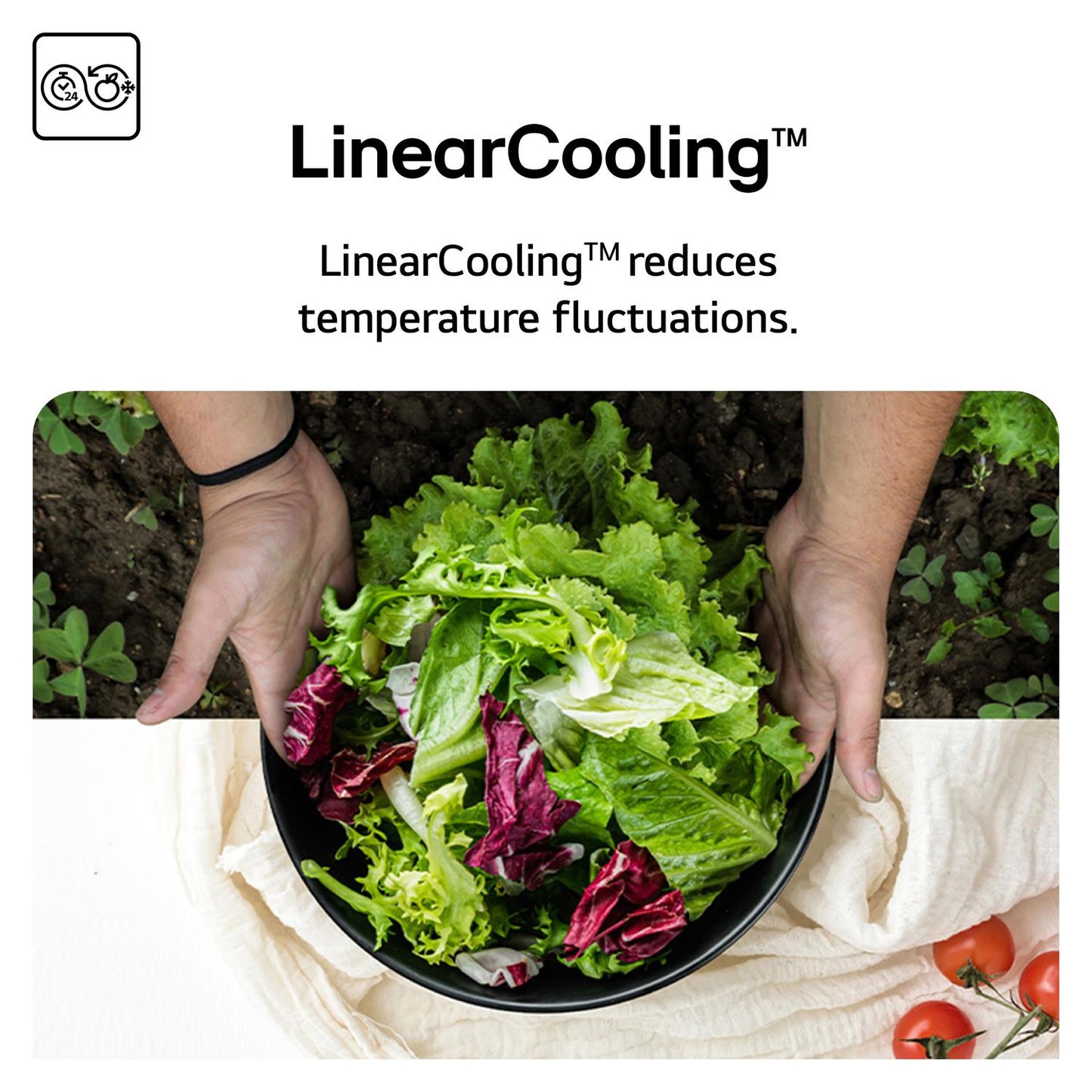 LG GSLC40EPPE 91.3cm 50/50 Total No Frost  American Fridge Freezer - Matte Black