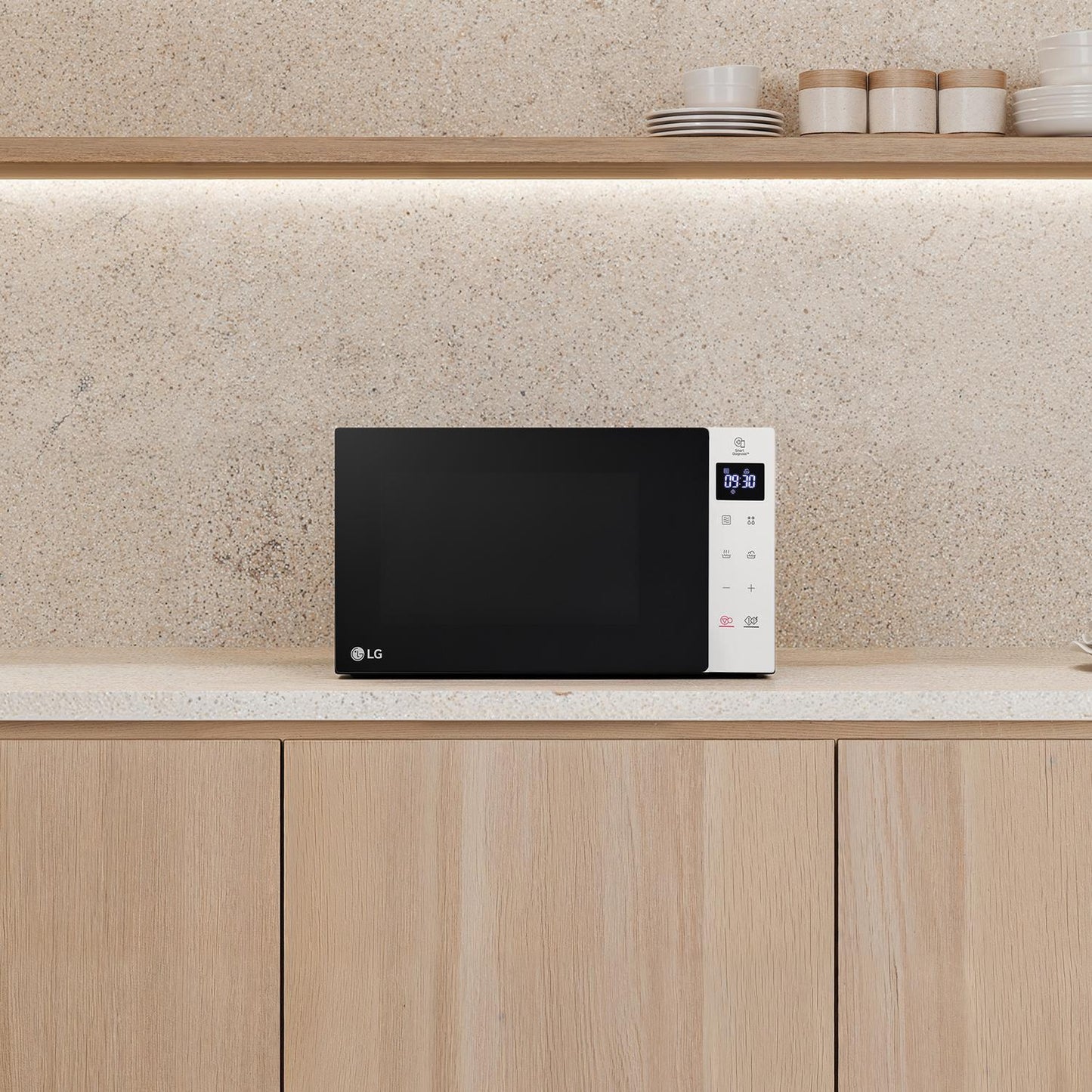 LG MS2032GASW 20l 700W NeoChef™ Microwave Oven with Touch Control Panel - White