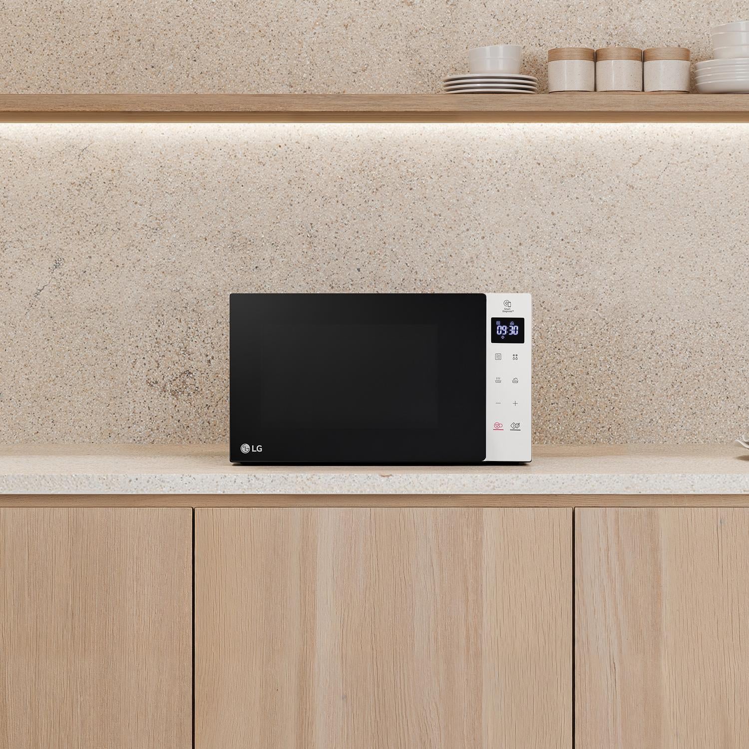 LG MS2032GASW 20l 700W NeoChef™ Microwave Oven with Touch Control Panel - White