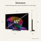 LG OLED65C66LB.AEK 65" 4K OLED evo AI Smart TV