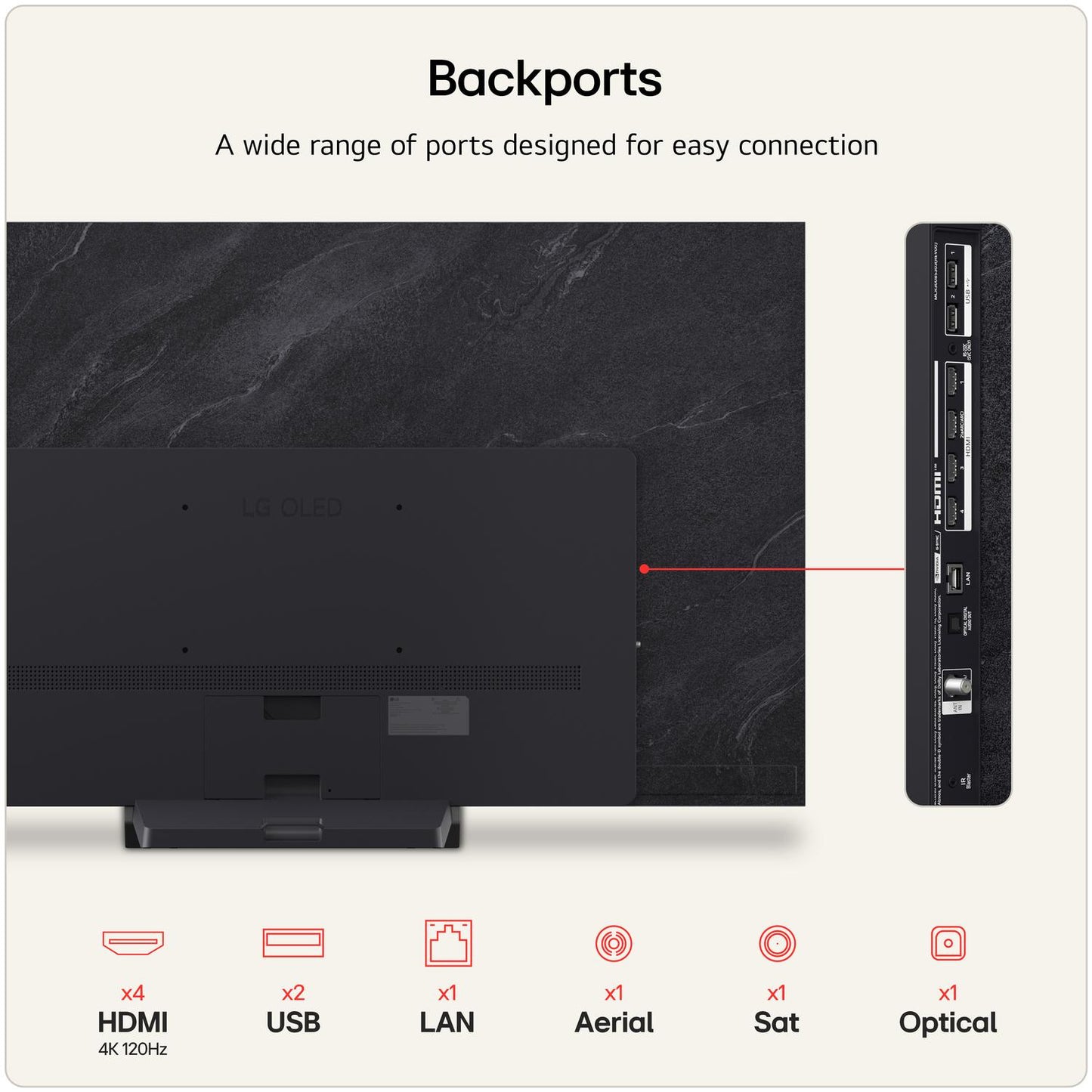 LG OLED65C66LB.AEK 65" 4K OLED evo AI Smart TV